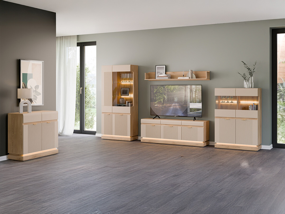 Conjunto de salón Teselbu 116 (Cachemira + Roble)