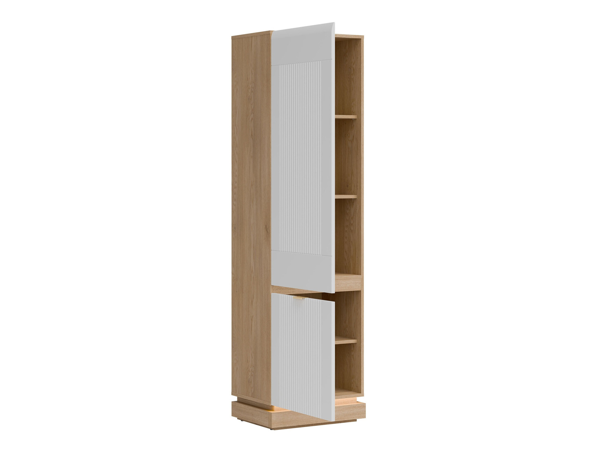 Estantería Teselbu 112 (Blanco + Roble)