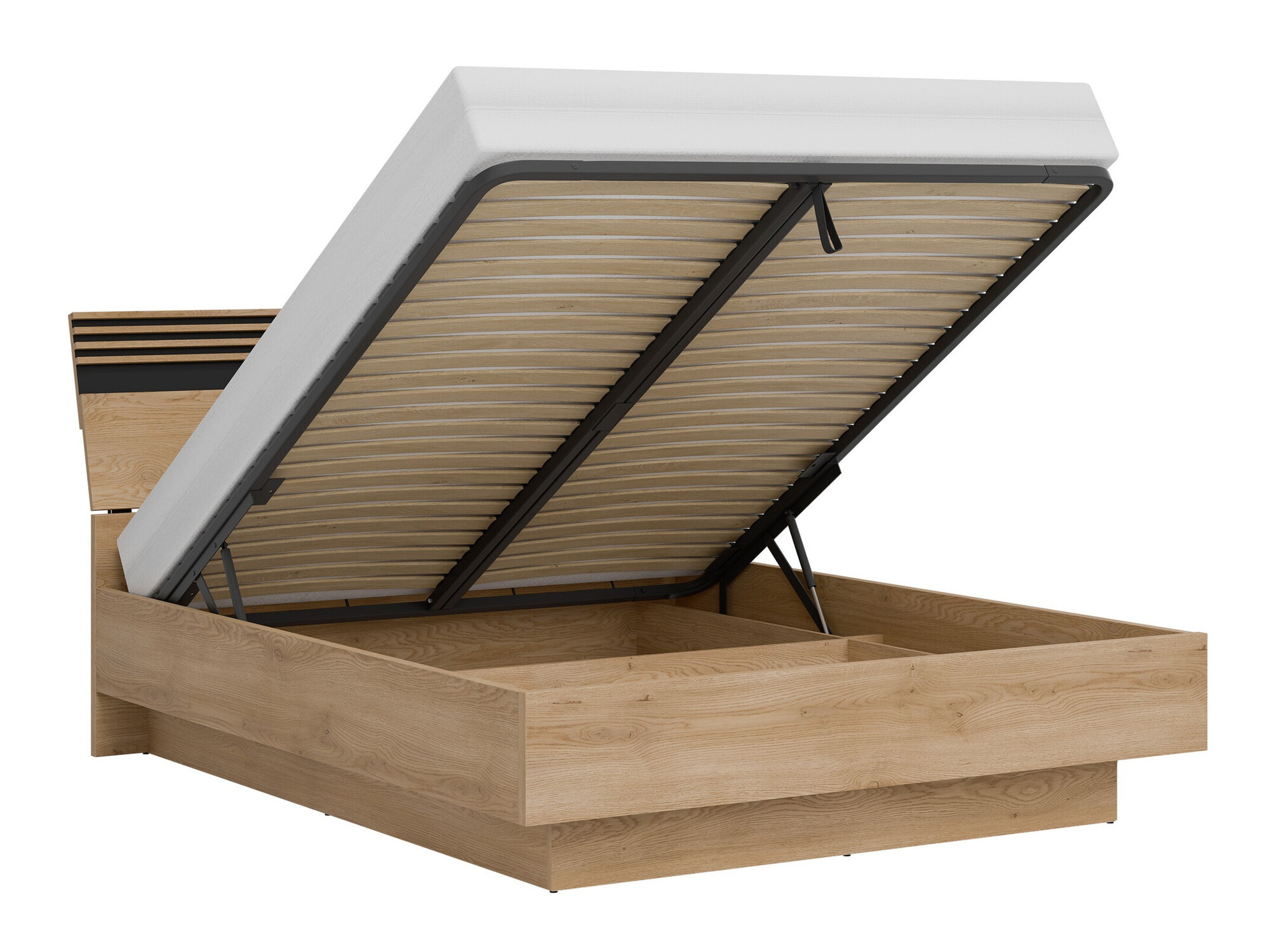 Conjunto de dormitorio Teselbu 117 (Gris + Roble)