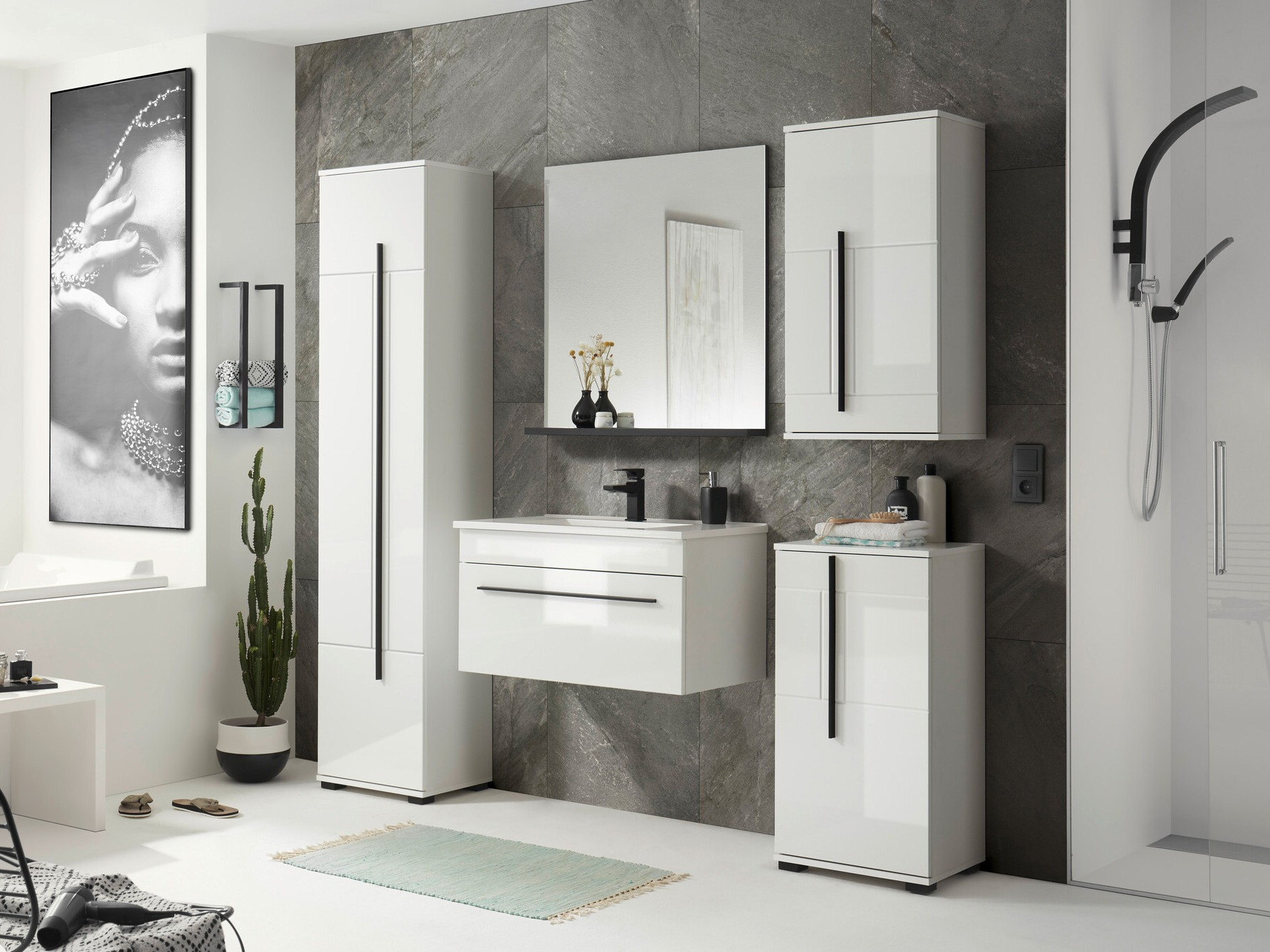 Conjunto de mueble de baño Torbelu 136