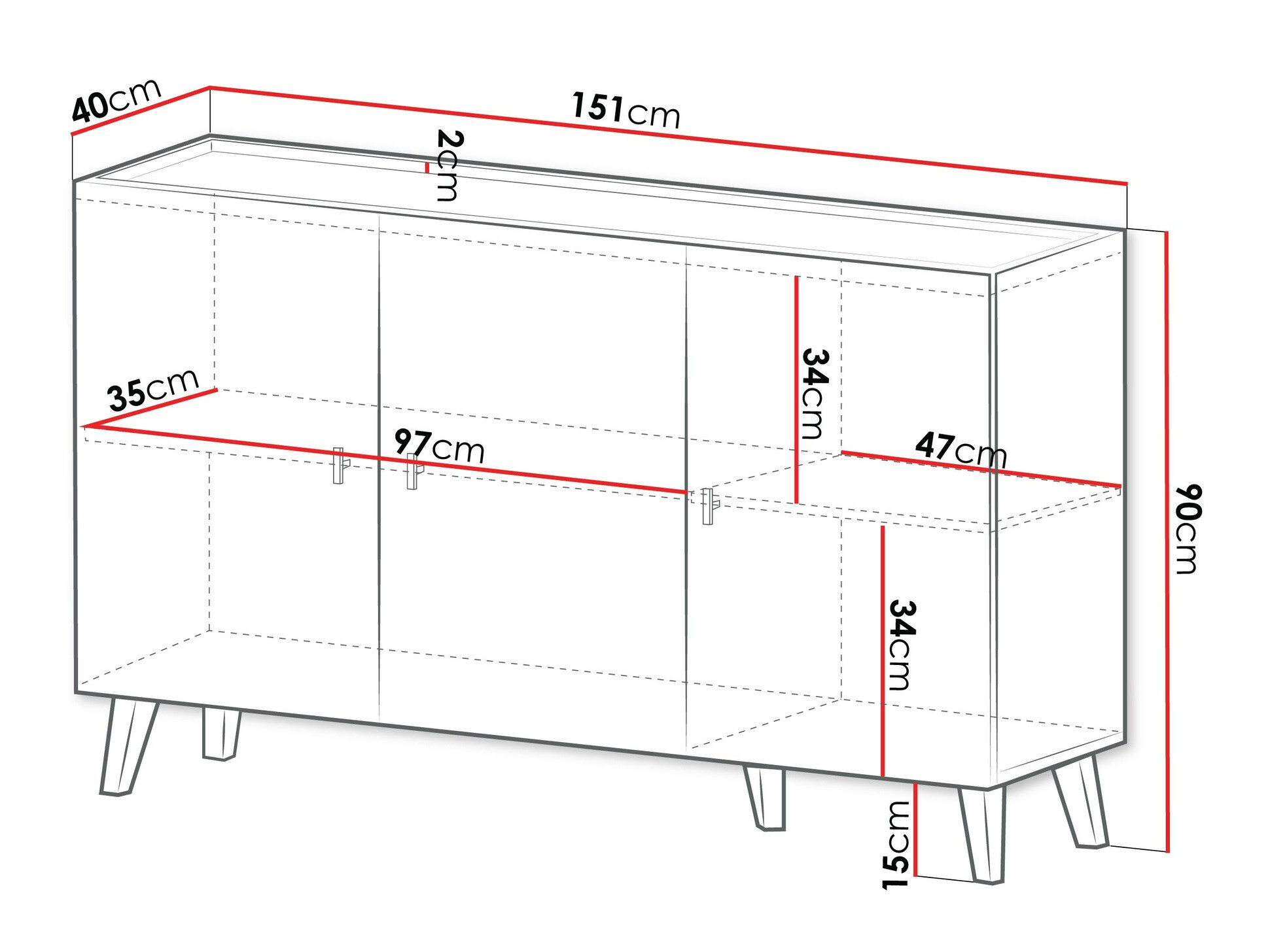 Aparador Comfivo Avimelo 101