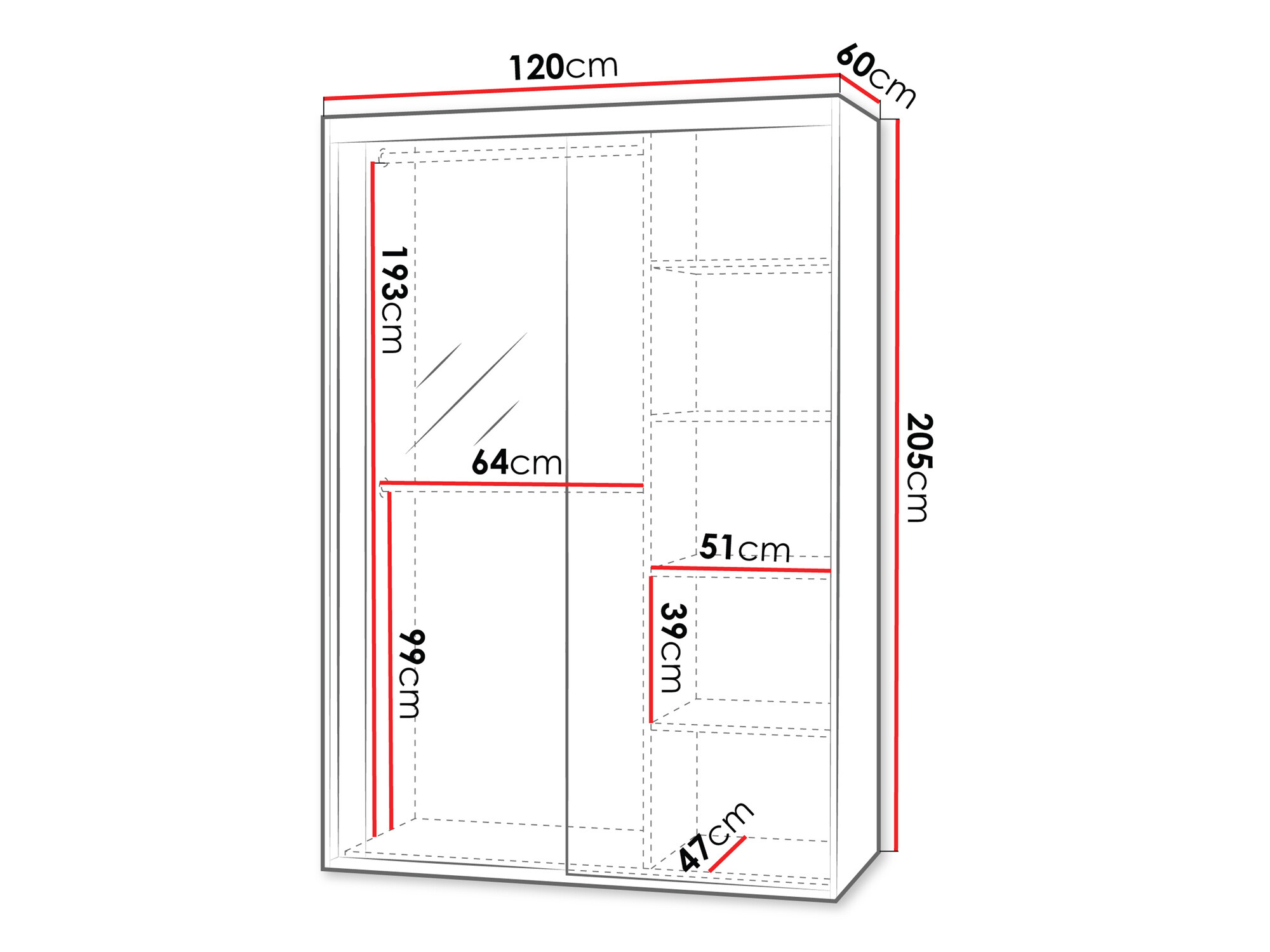 Armario Apopka 102 (Blanco)