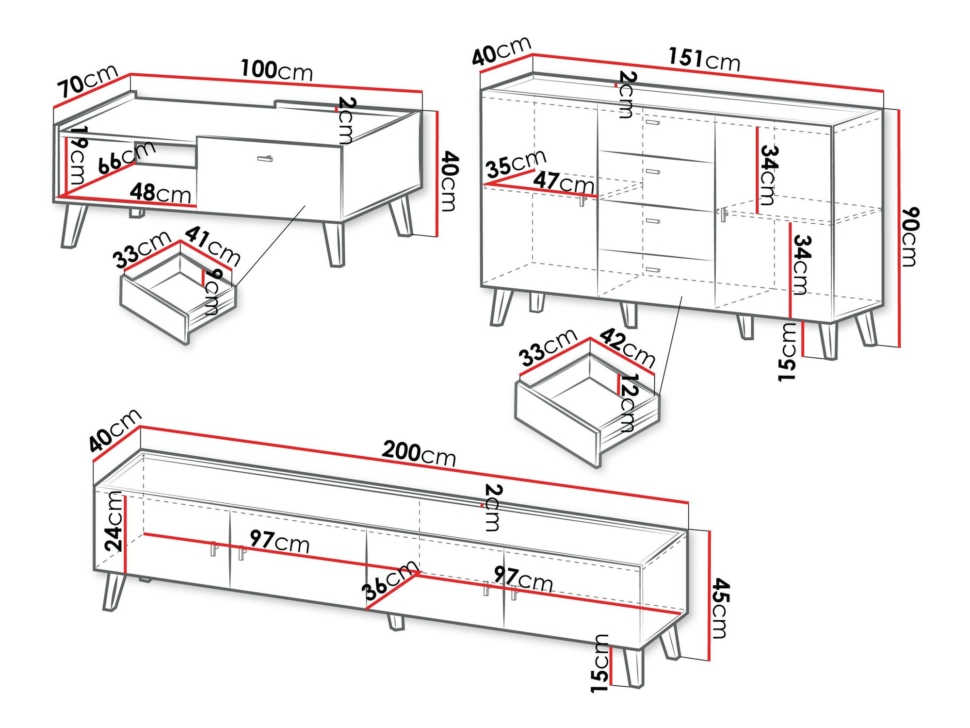 Conjunto de salón Comfivo Avimelo 102