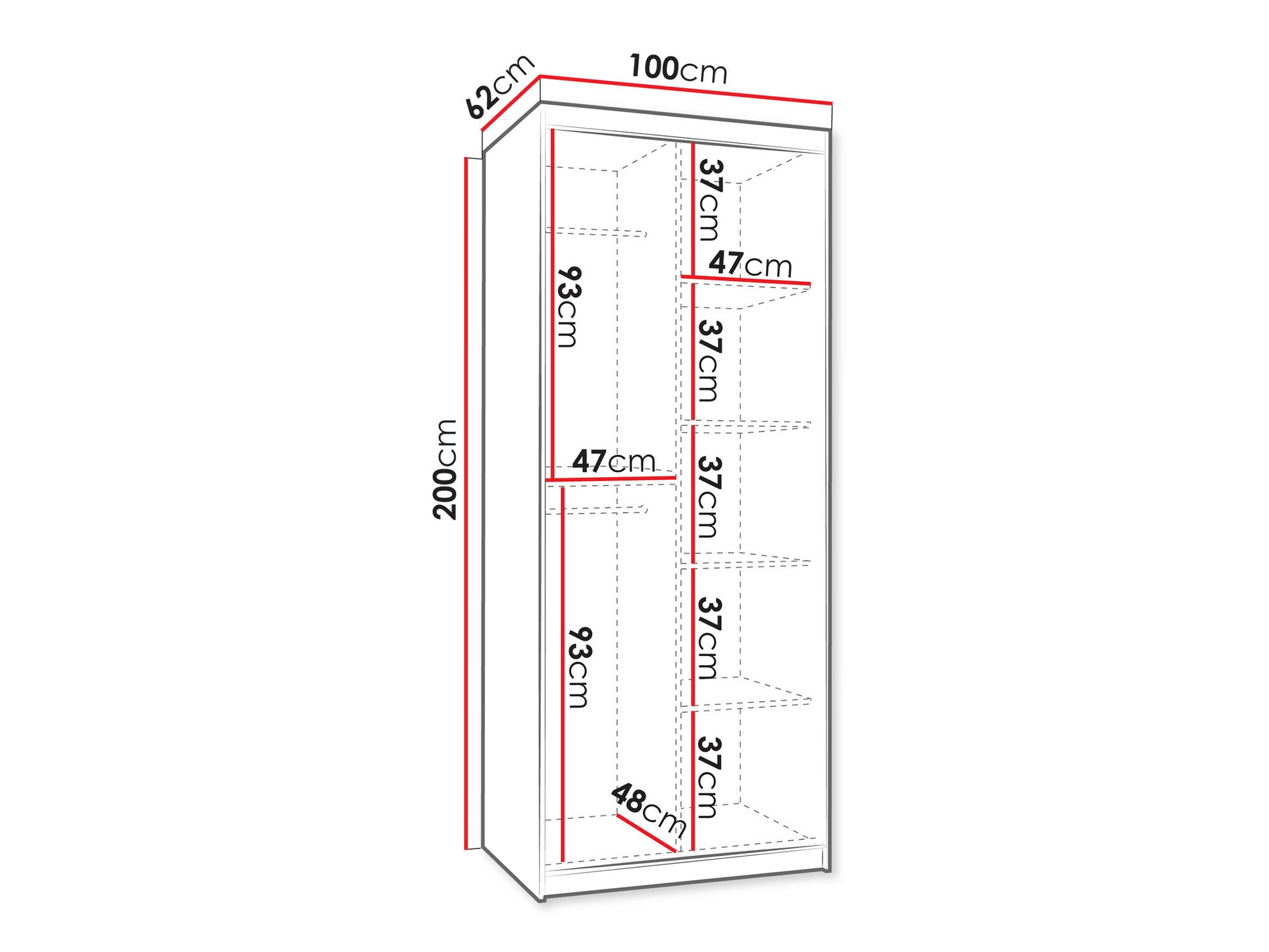 Armario Hartford 498 (Blanco)