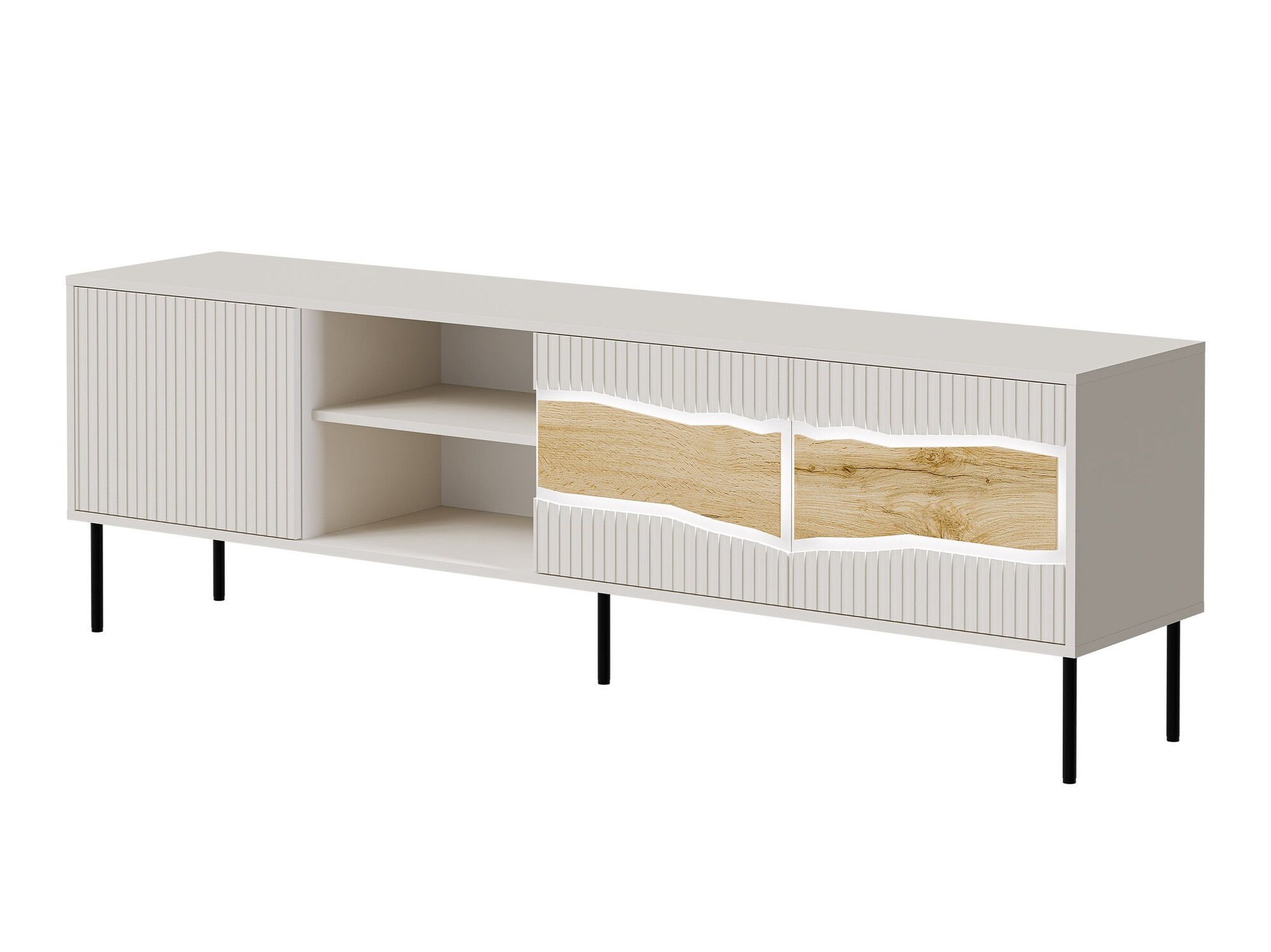 Mueble TV Monevare 102 (Roble wotan + Cachemira)