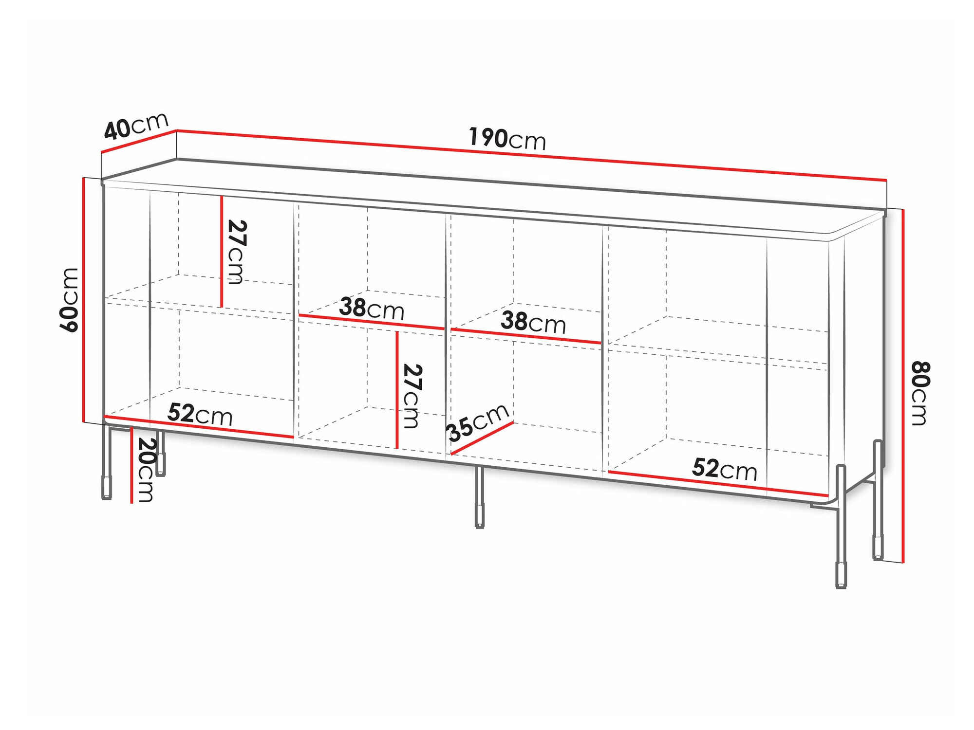 Aparador Nobilitas I (Cachemira)