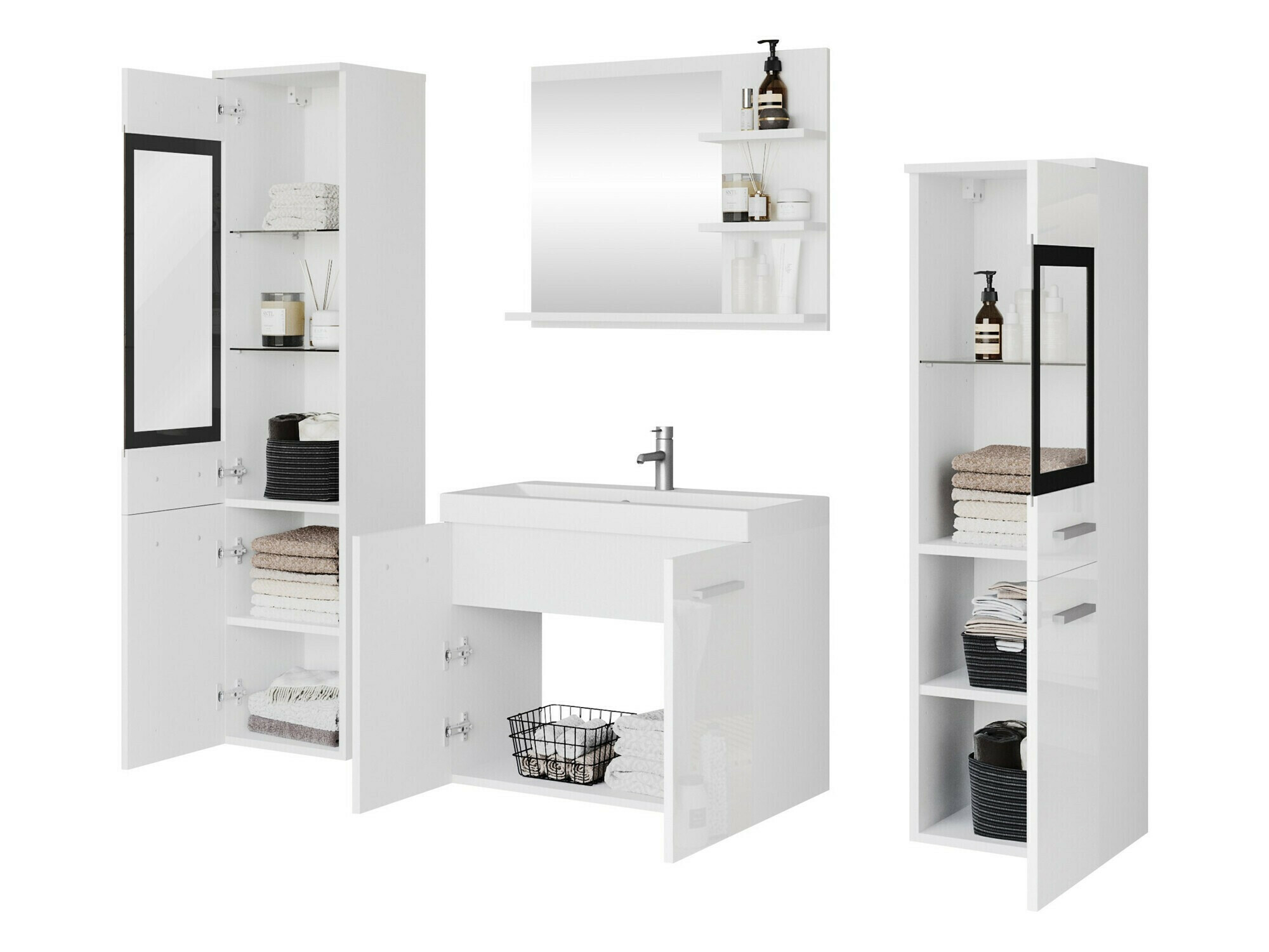 Conjunto de mueble de baño Sarasota 141 (Castaña)