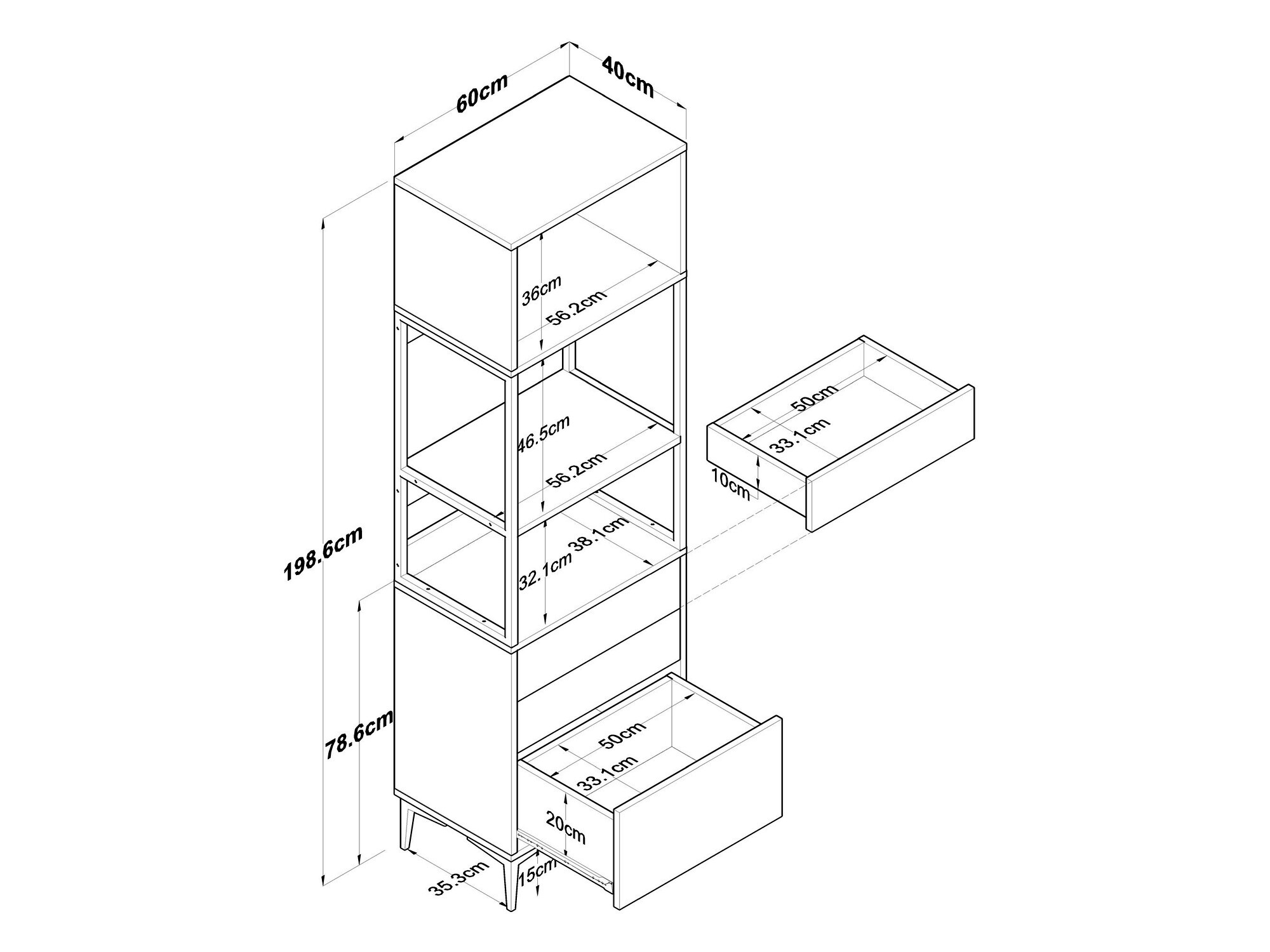 Mueble multifuncional Kailua 2503