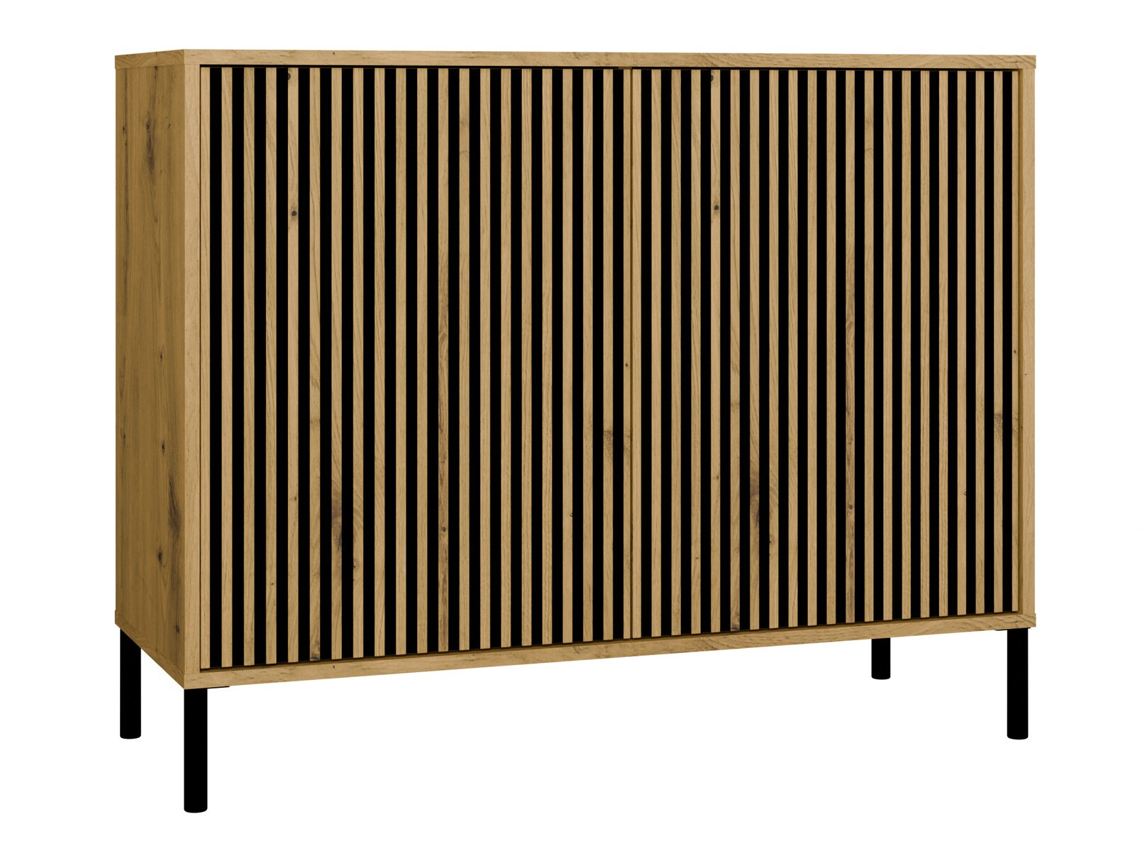 Aparador Orlsone 108 (Negro + Roble Artisan)