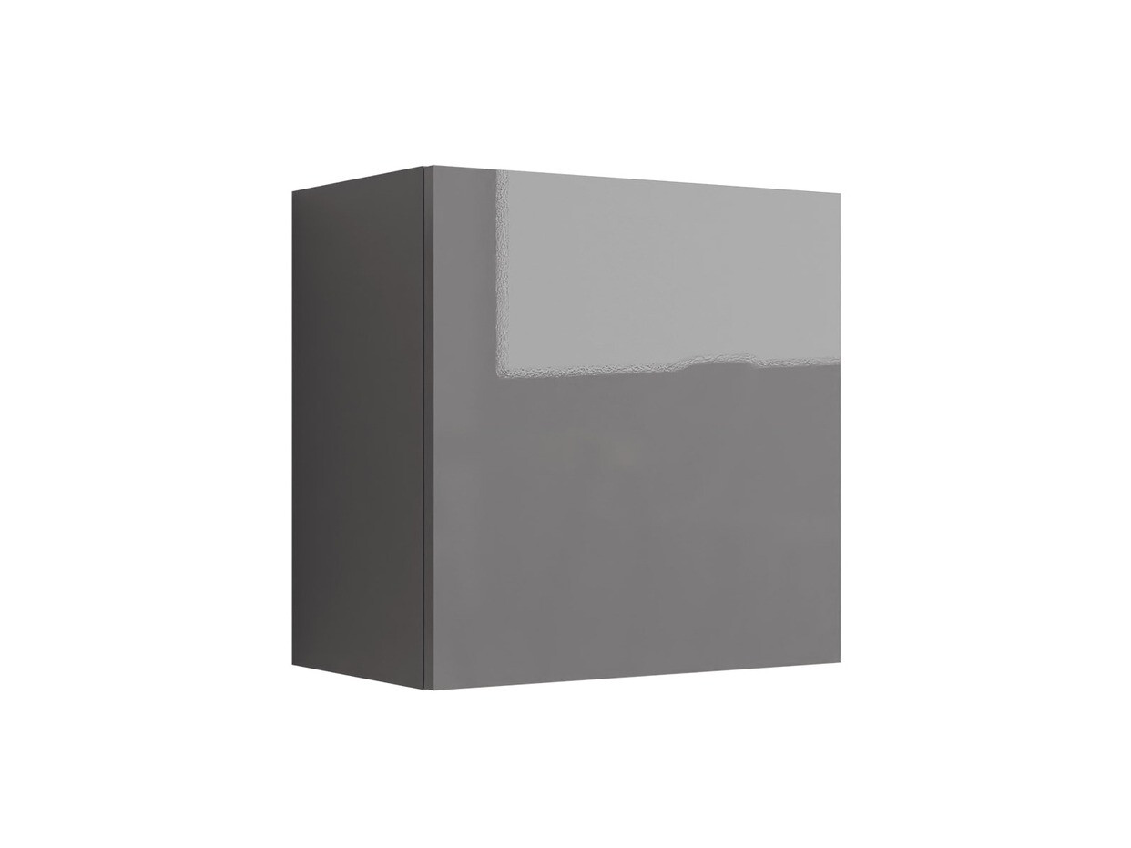 Armario de pared Venenou 127 (Gris + Gris brillante)