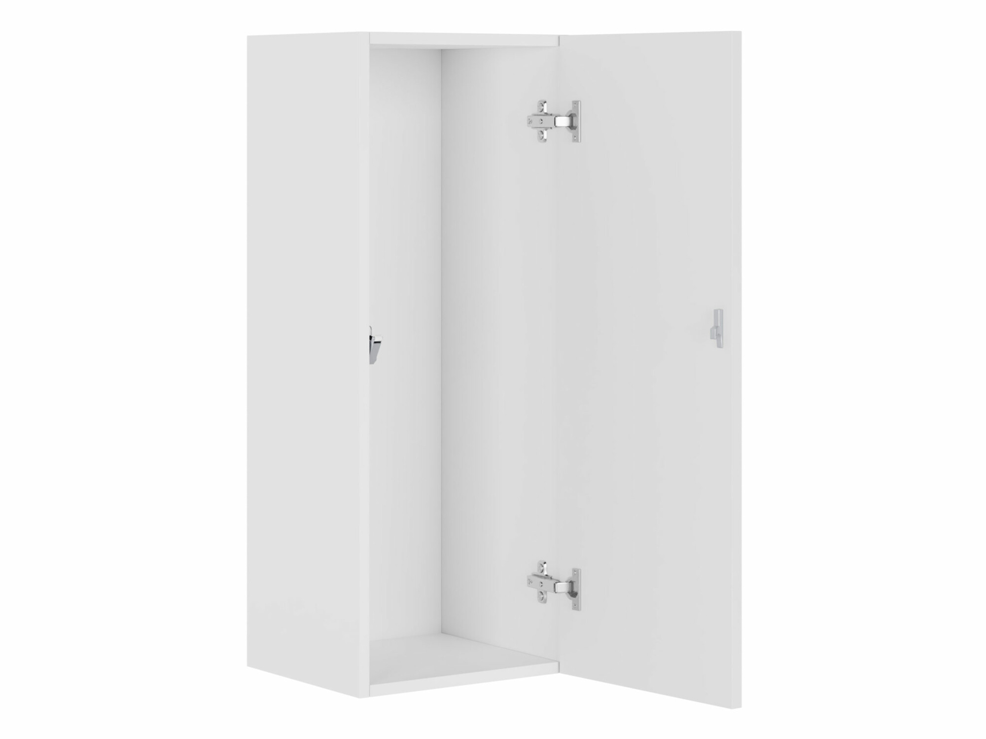 Armario de pared Venenou 131 (Blanco + Blanco brillante)
