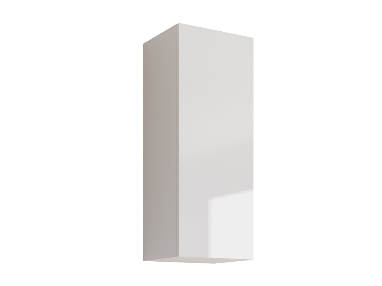 Armario de pared Venenou 131 (Blanco + Blanco brillante)