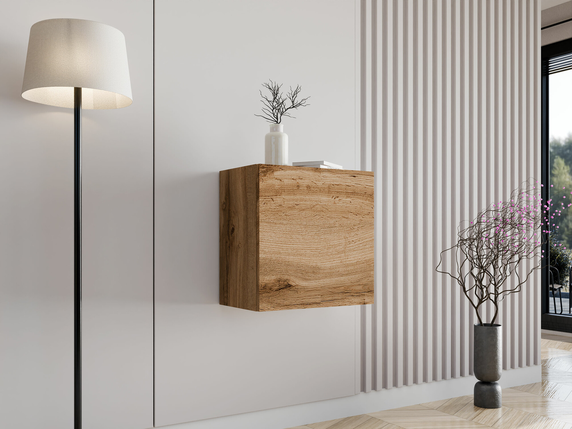 Armario de pared Vilrin I (Roble wotan)