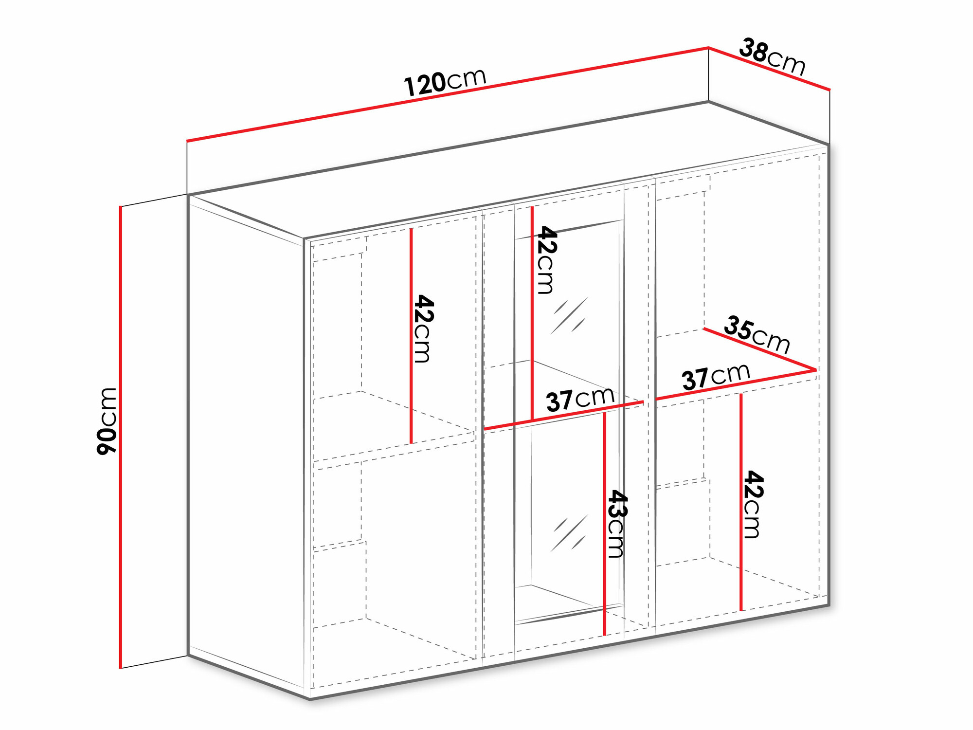 Armario de pared Vilrin