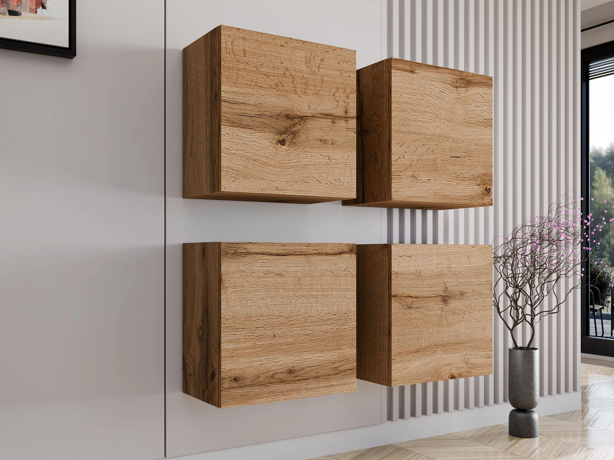 Conjunto de armarios Venenou 143 (Roble wotan)