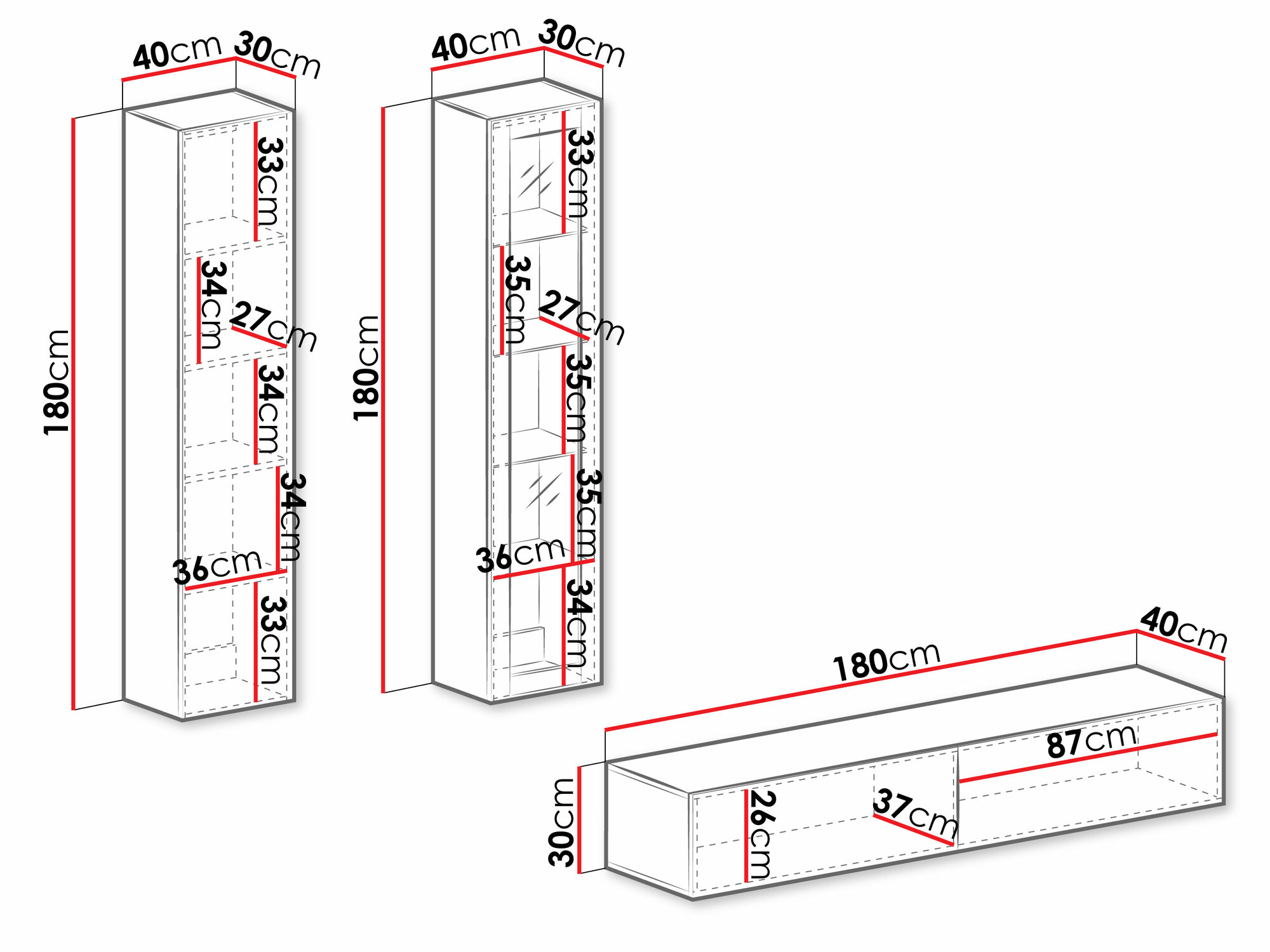 Conjunto de salón Venenou 102 (Gris + Gris brillante)
