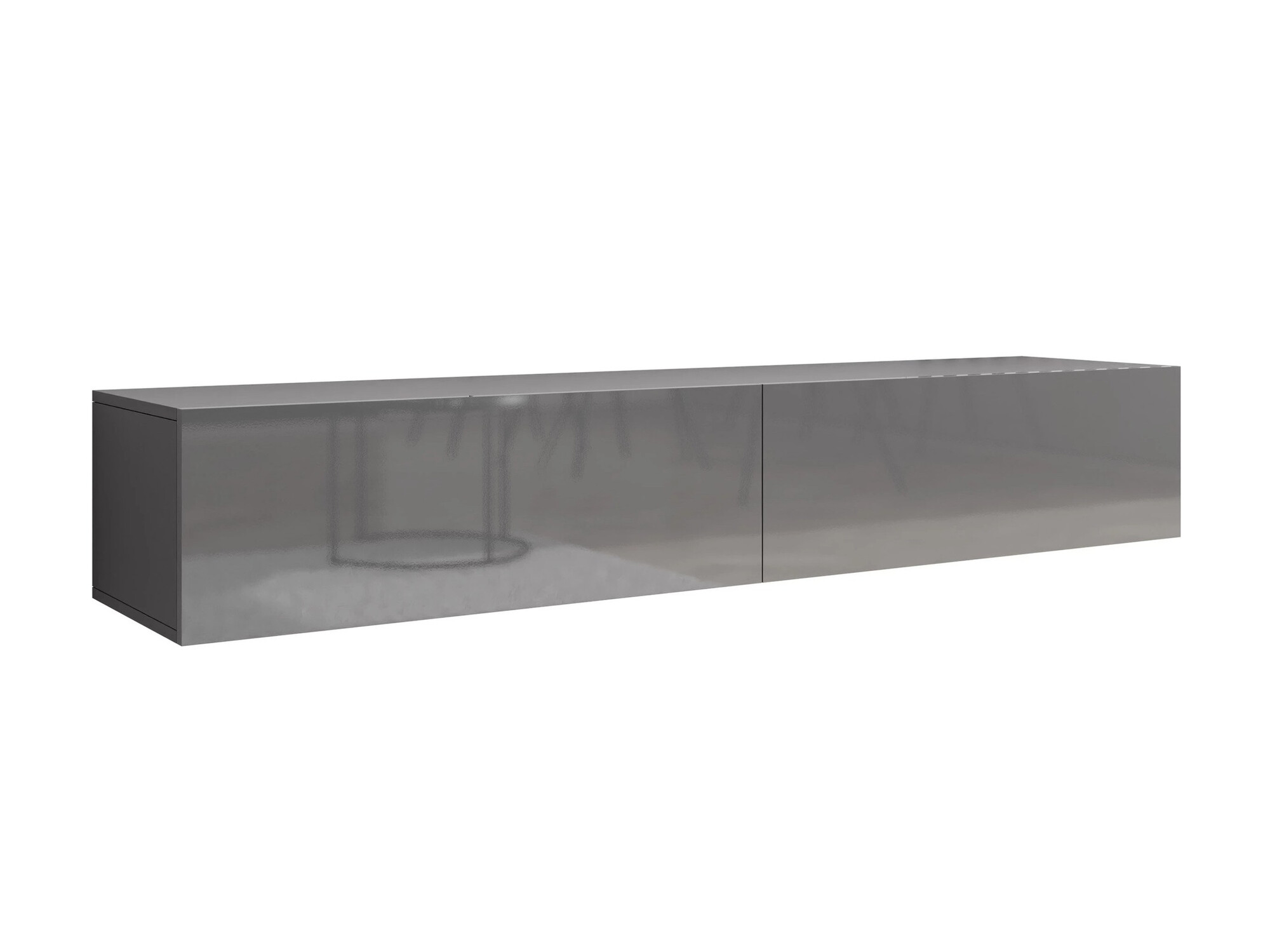 Mueble TV Venenou 123 (Gris + Gris brillante)