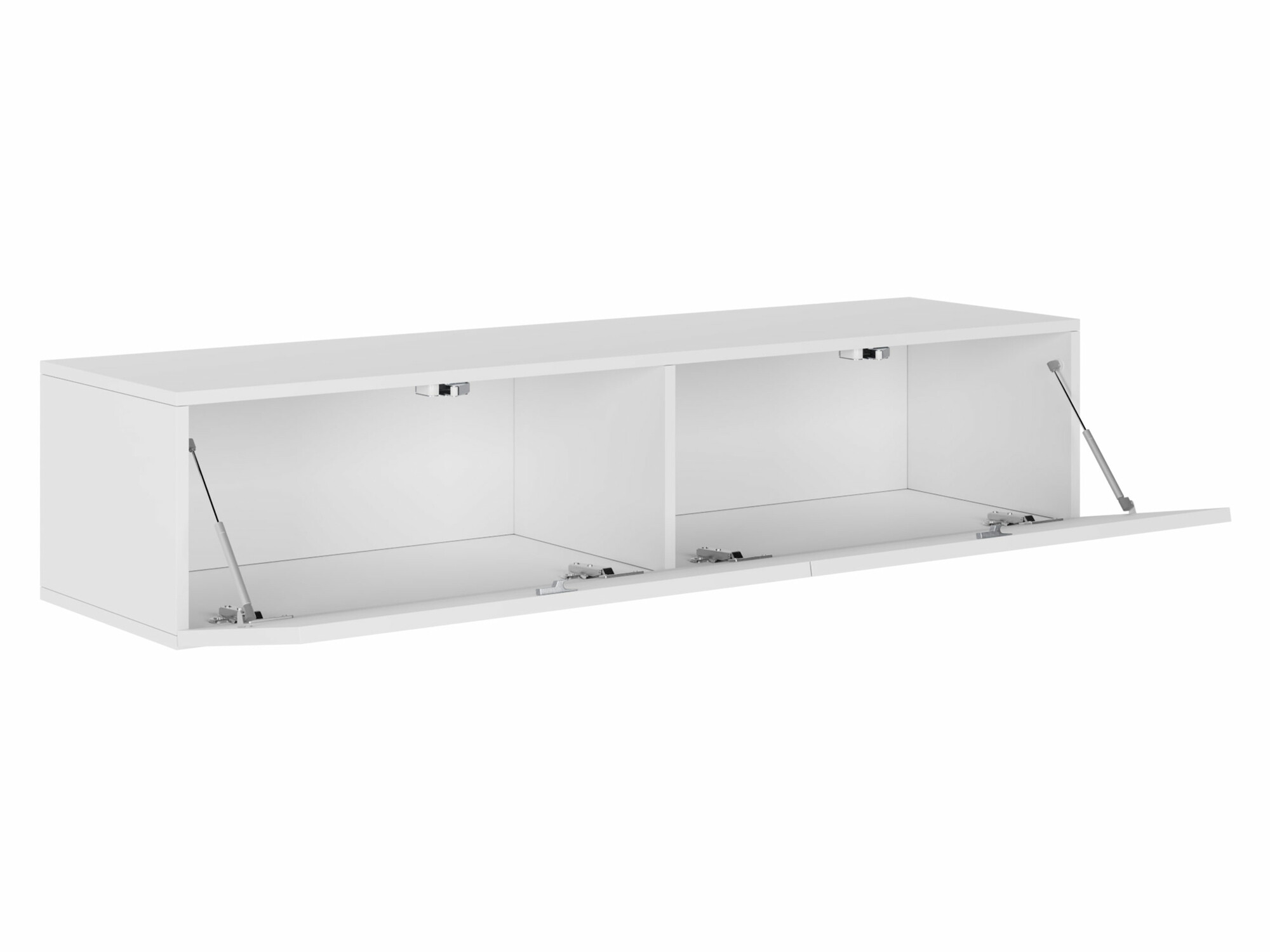 Mueble TV Venenou 125 (Blanco + Blanco brillante)