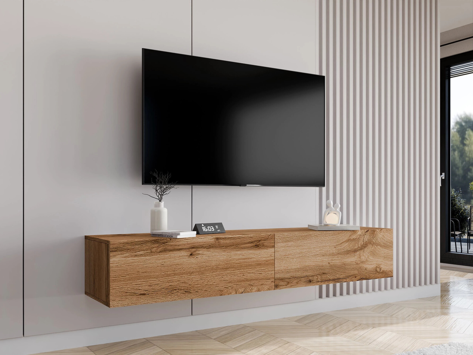 Mueble TV Vilrin I (Roble wotan)