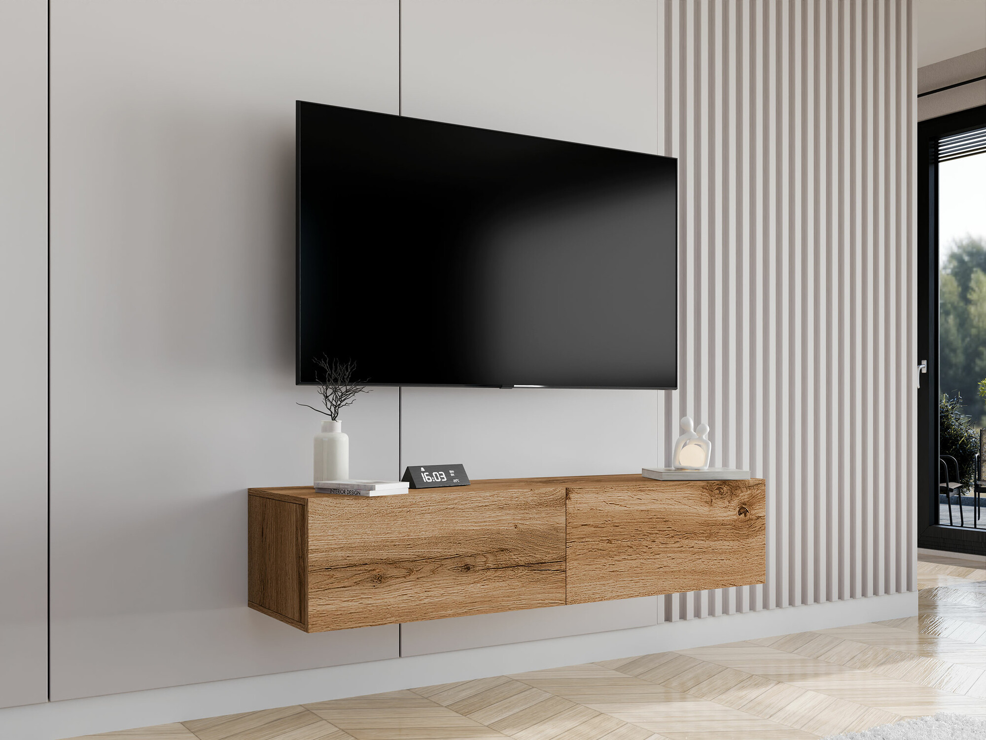 Mueble TV Vilrin II (Roble wotan)