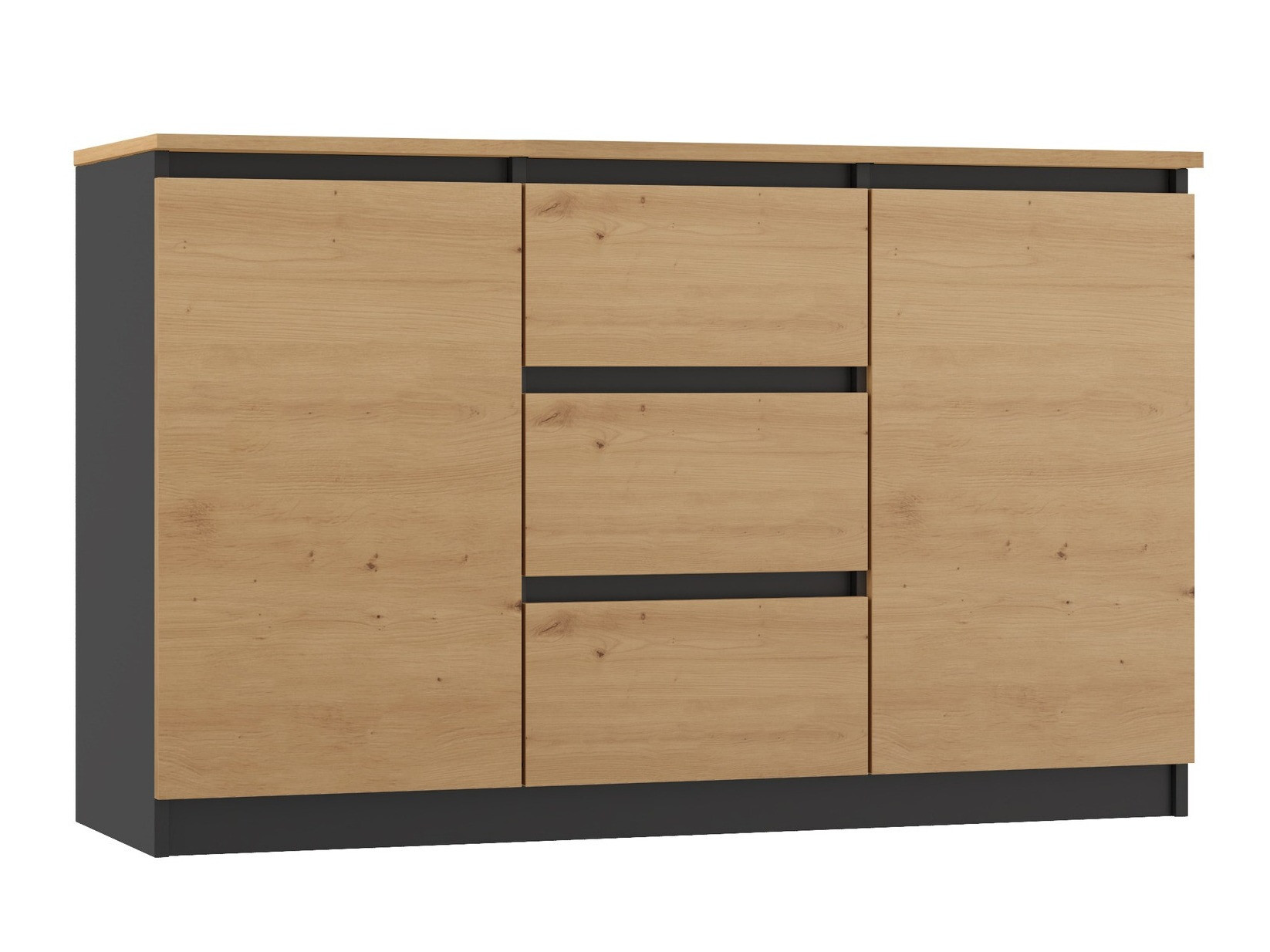 Cómoda Elbvelu 112 (Roble Artisan + Antracita)