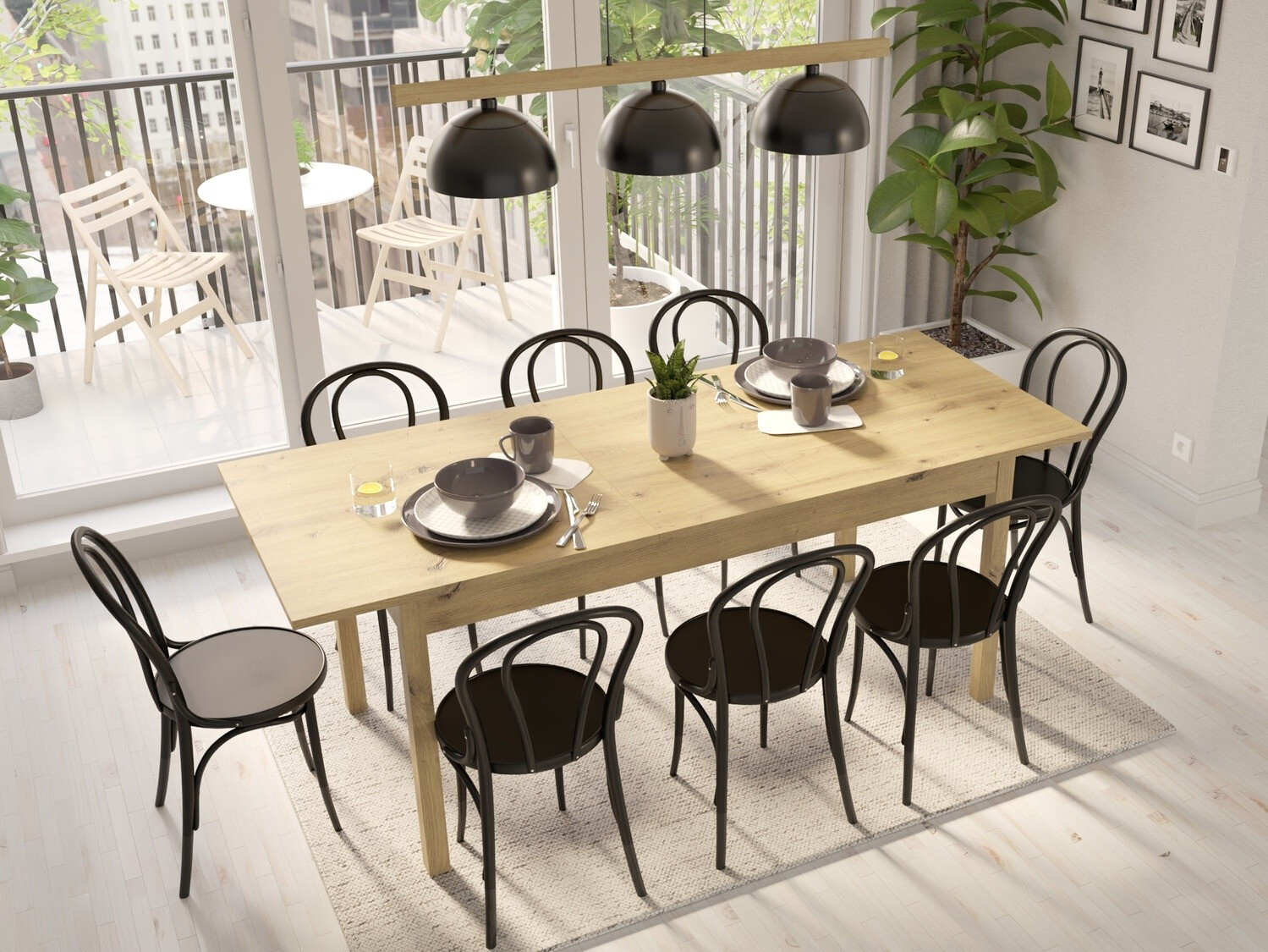 Mesa Bristol 221 (Roble Artisan)