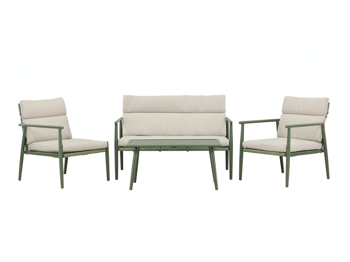Conjunto de muebles de exterior Dallas 4831 (Verde + Beige)