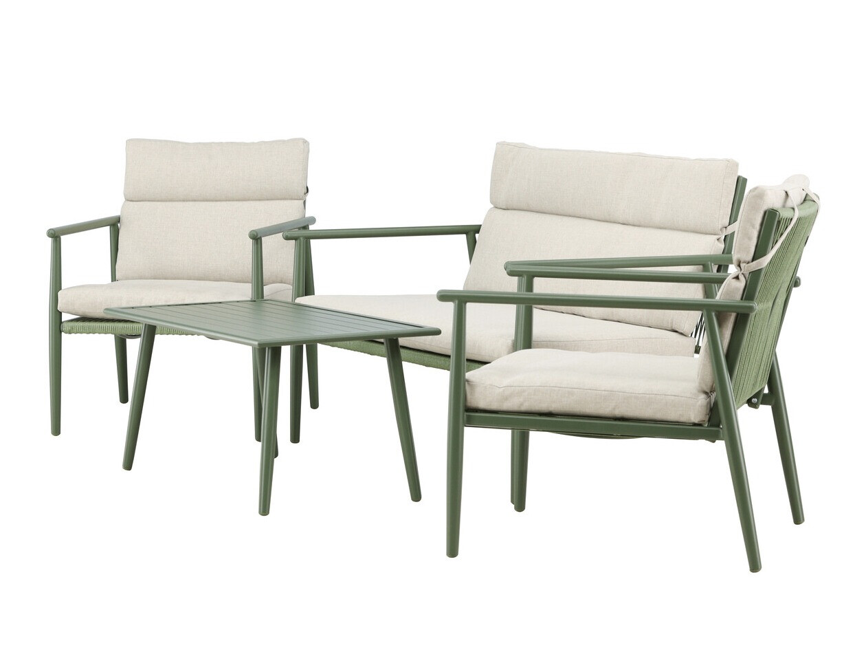 Conjunto de muebles de exterior Dallas 4831 (Verde + Beige)