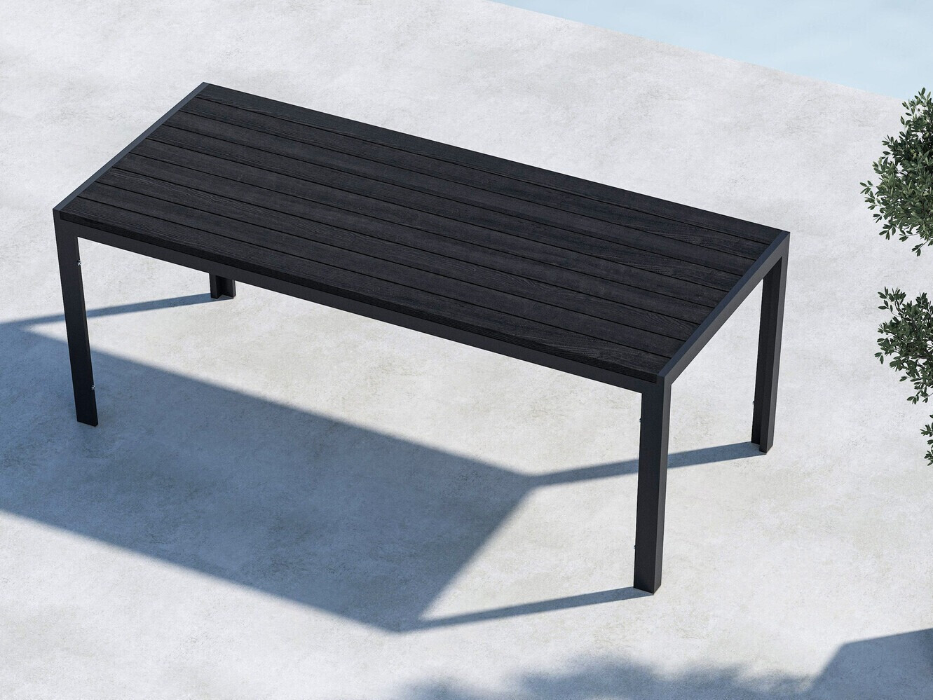 Mesa para exterior Dallas 4835 (Negro)