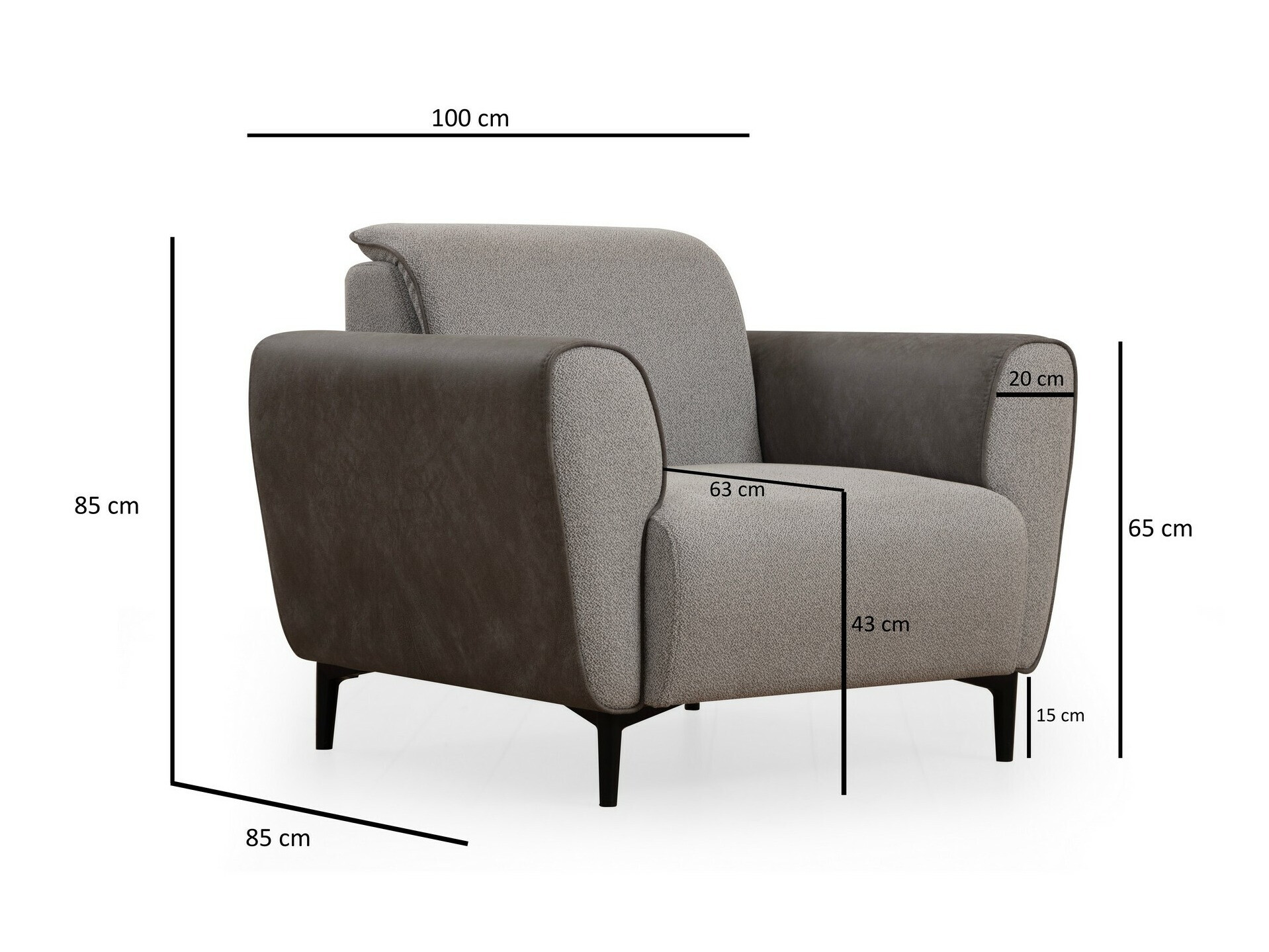 Sillón Altadena 603 (Marrón + Beige)