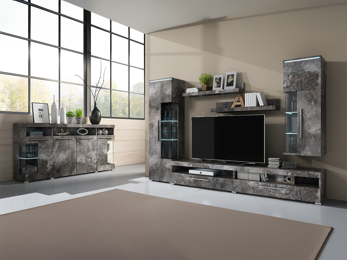 Aparador Torvire 113 (Hormigón oscuro)