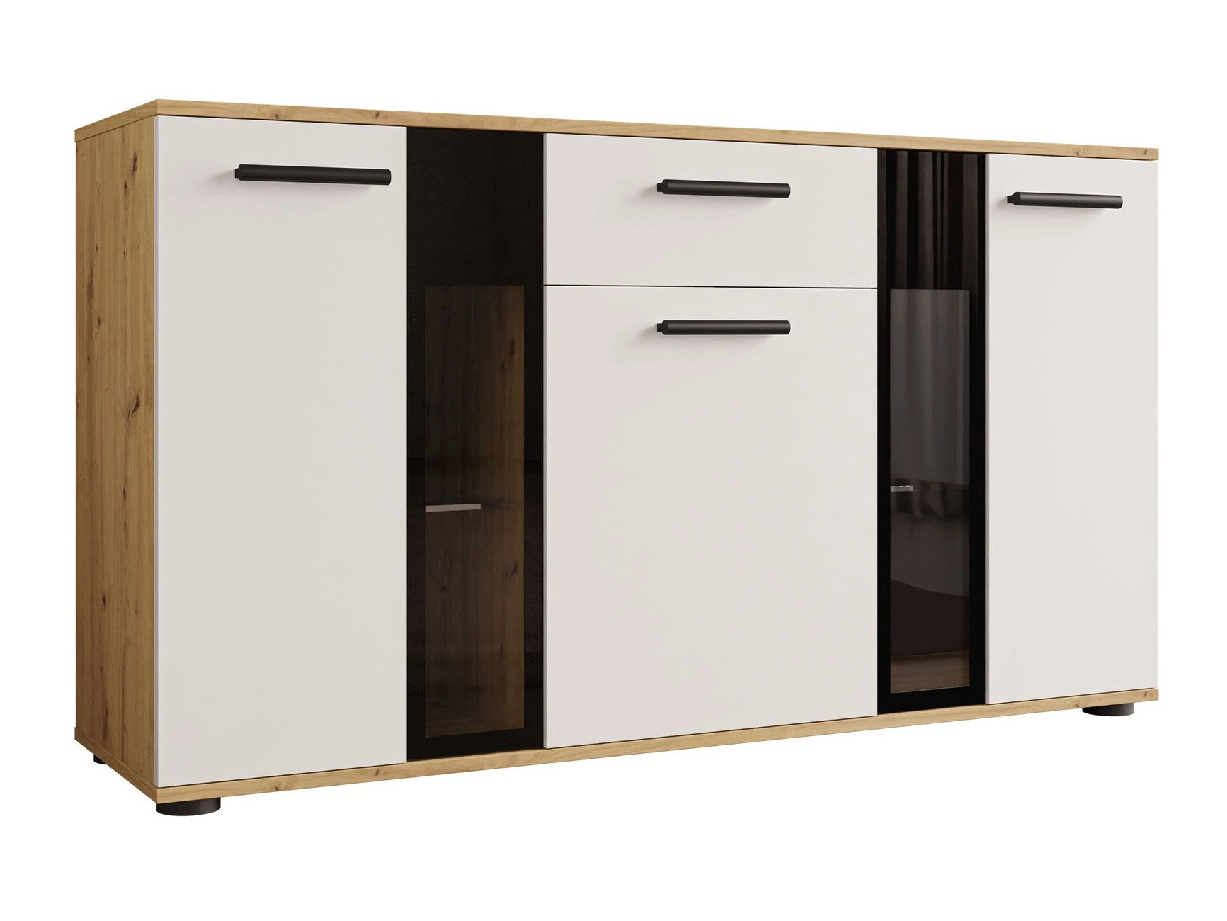 Cómoda Genio (Artrisan roble + Blanco)