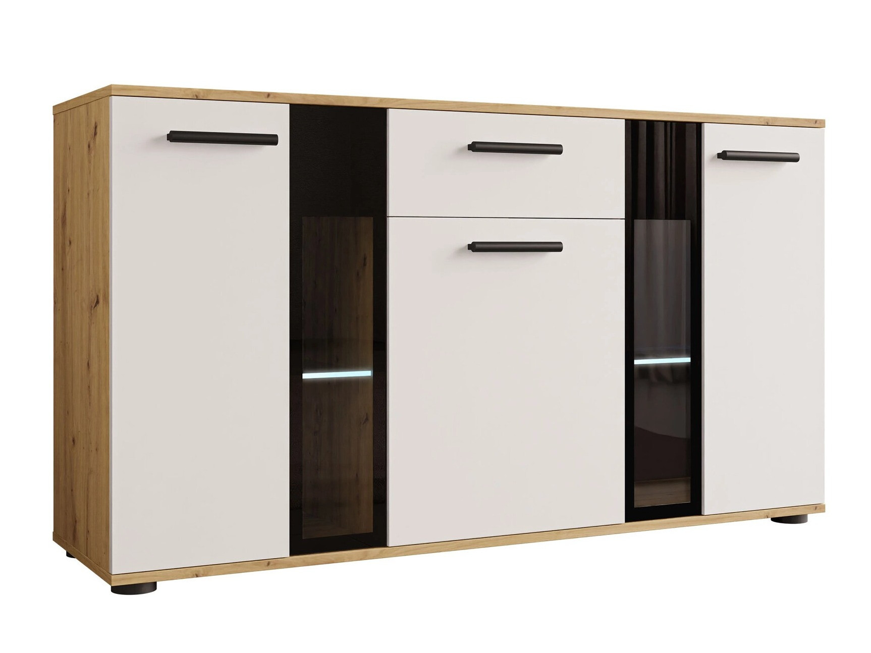 Cómoda Genio (Artrisan roble + Blanco)