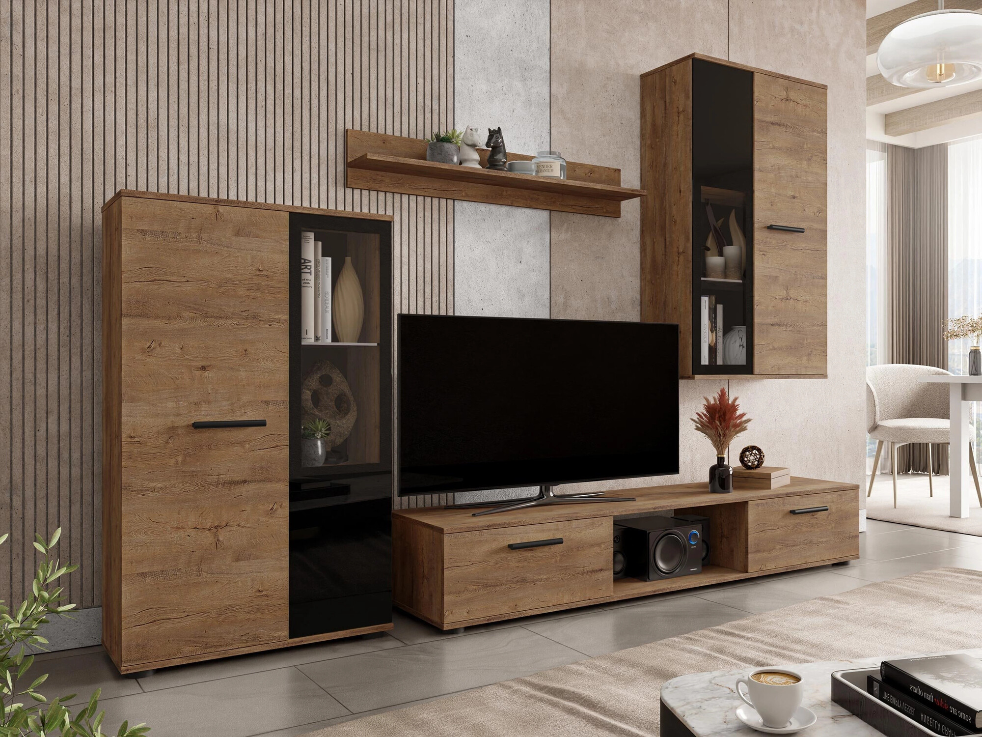 Conjunto de salón Tucson 100 (Roble de lefkada)