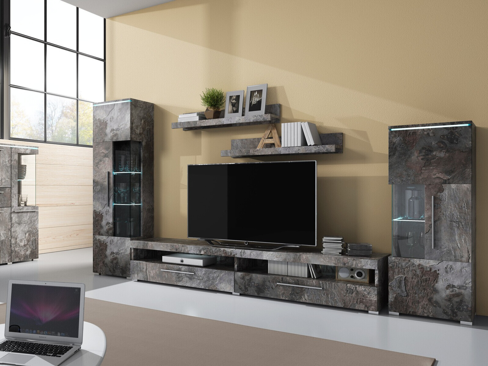 Mueble TV Torvire 111 (Hormigón oscuro)