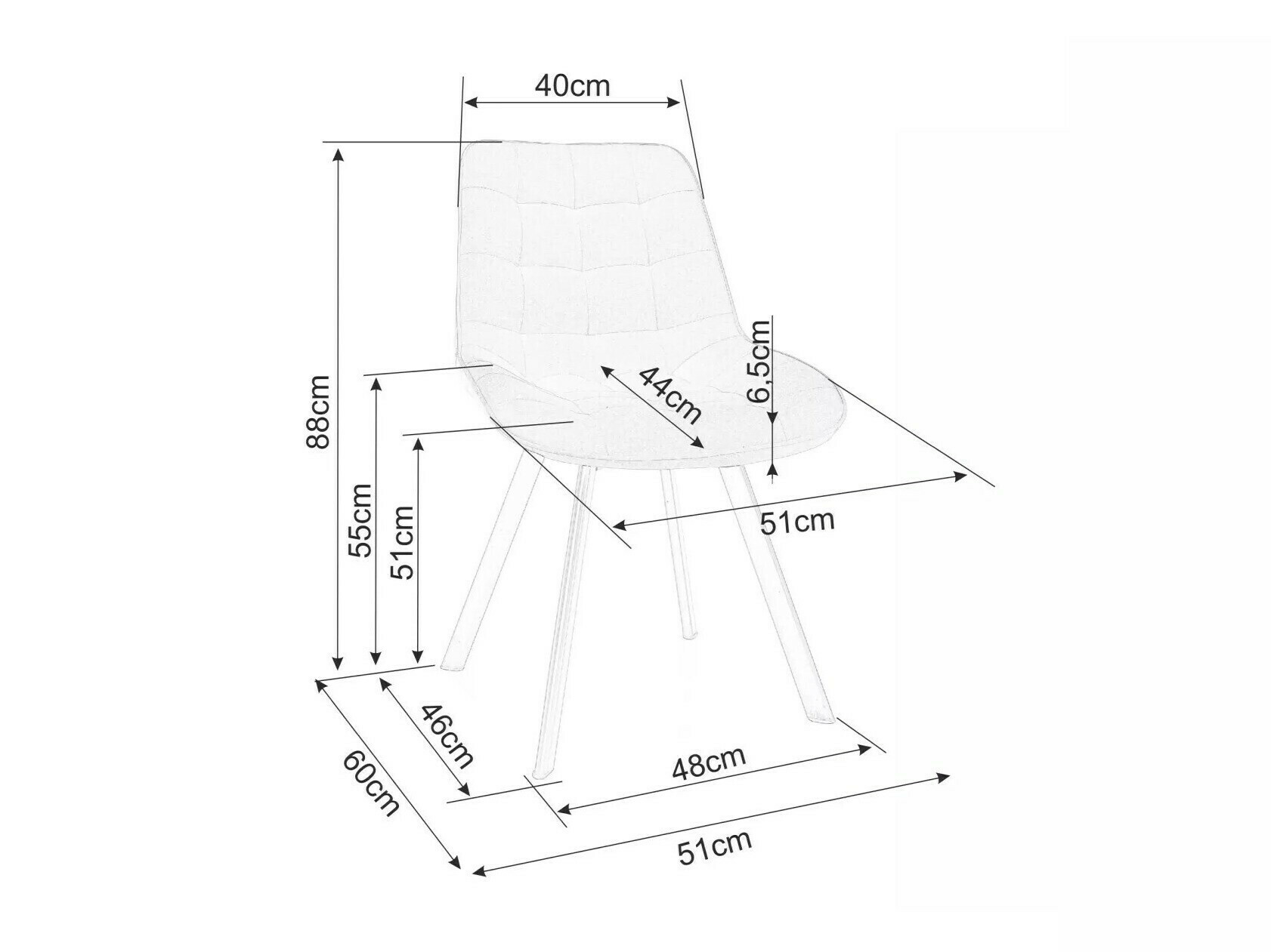 Silla Detroit 747 (Amarillo)