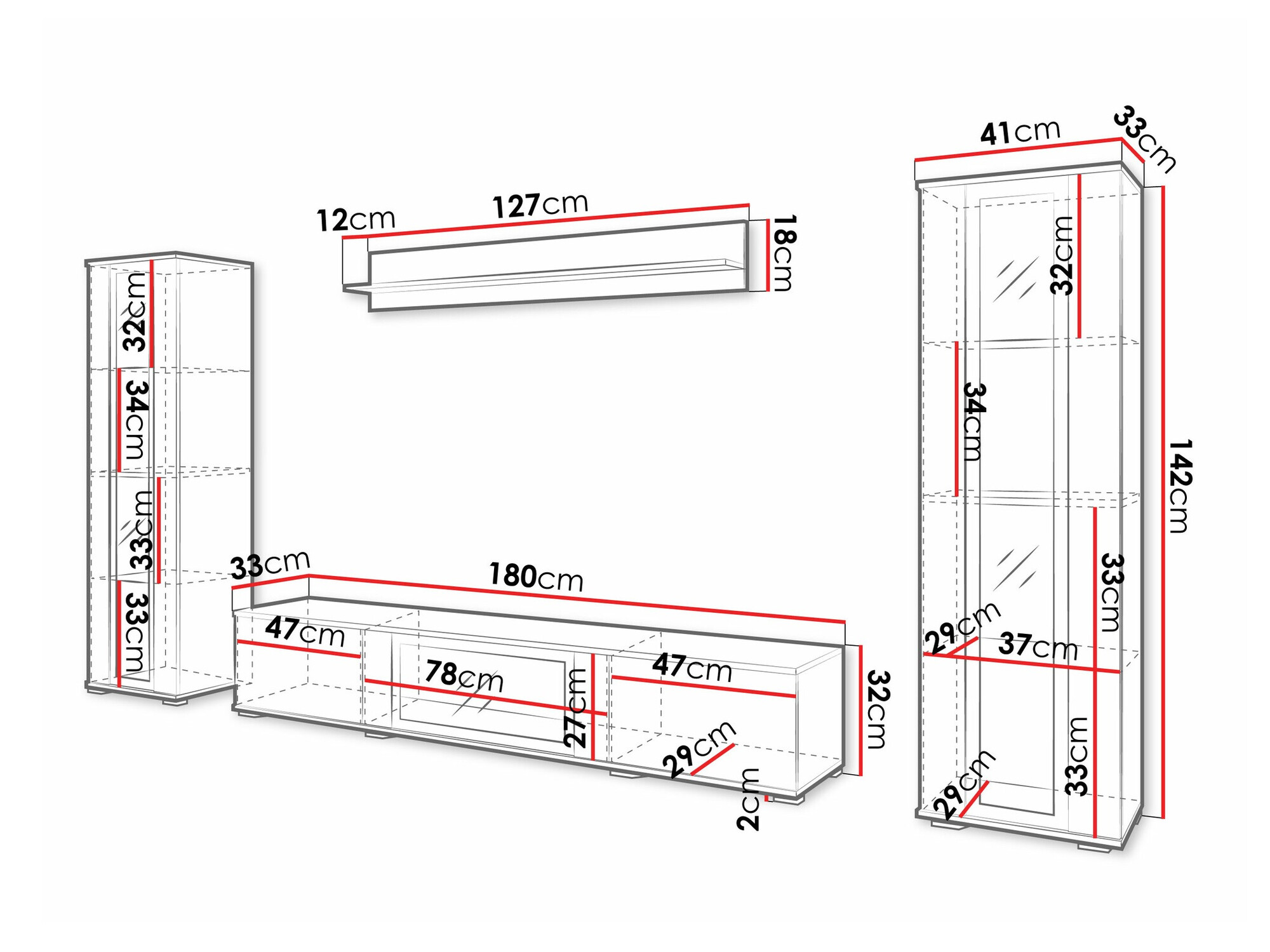 Conjunto de salón Torcame 103 (Roble wotan)