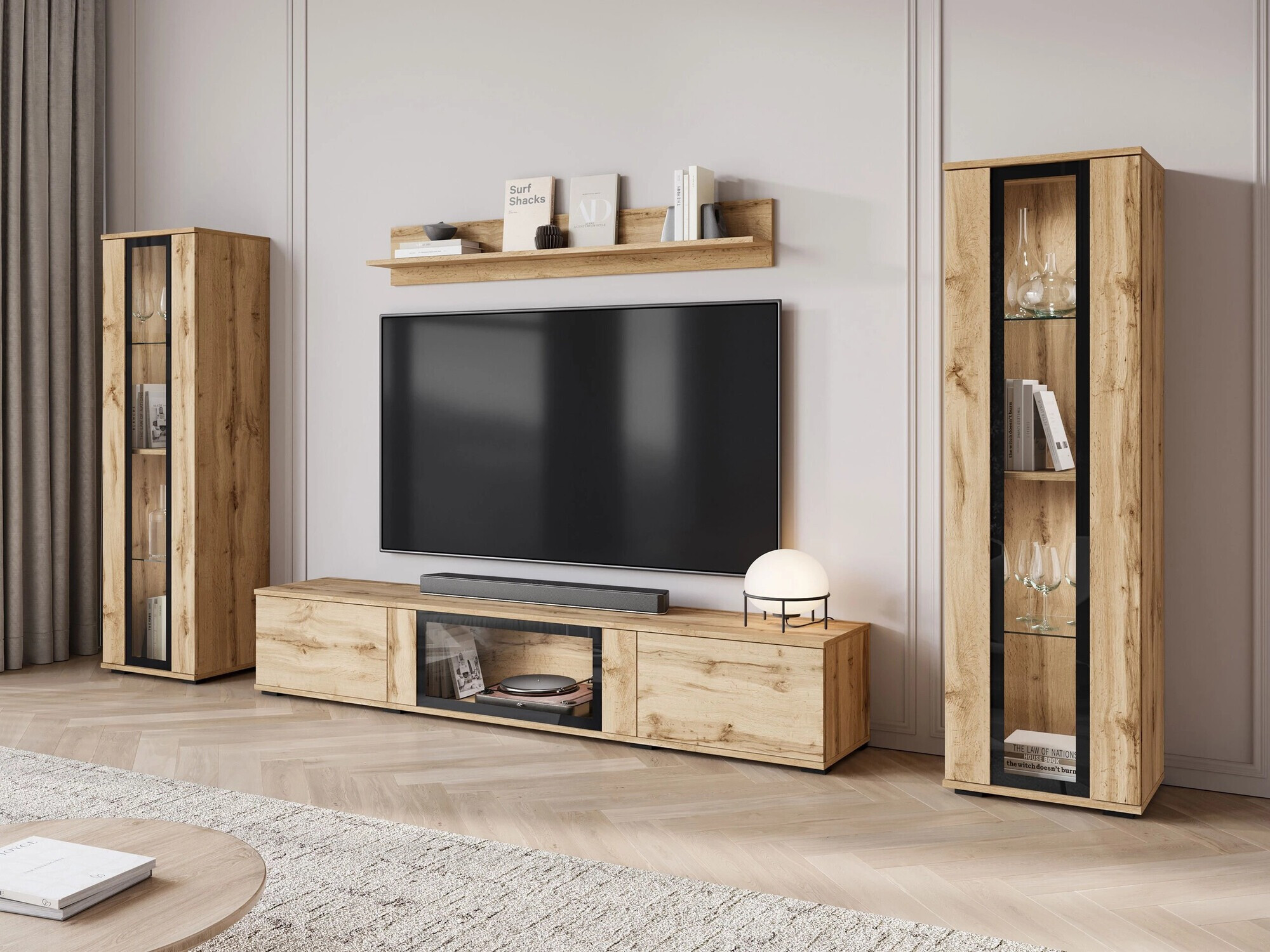 Conjunto de salón Torcame 103 (Roble wotan)