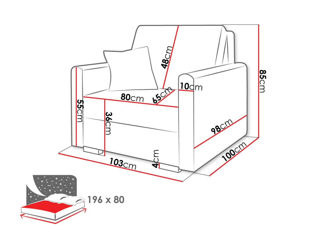 Sillón Columbus 207 (Tilia 17)