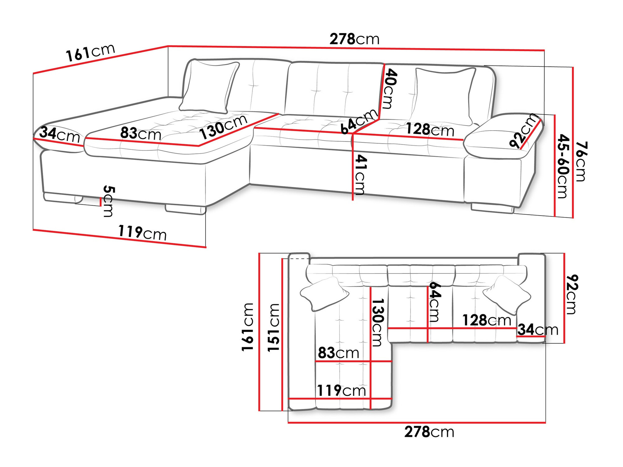 Sofá rinconero Comfivo 219 (Boucle Baloo 2073)