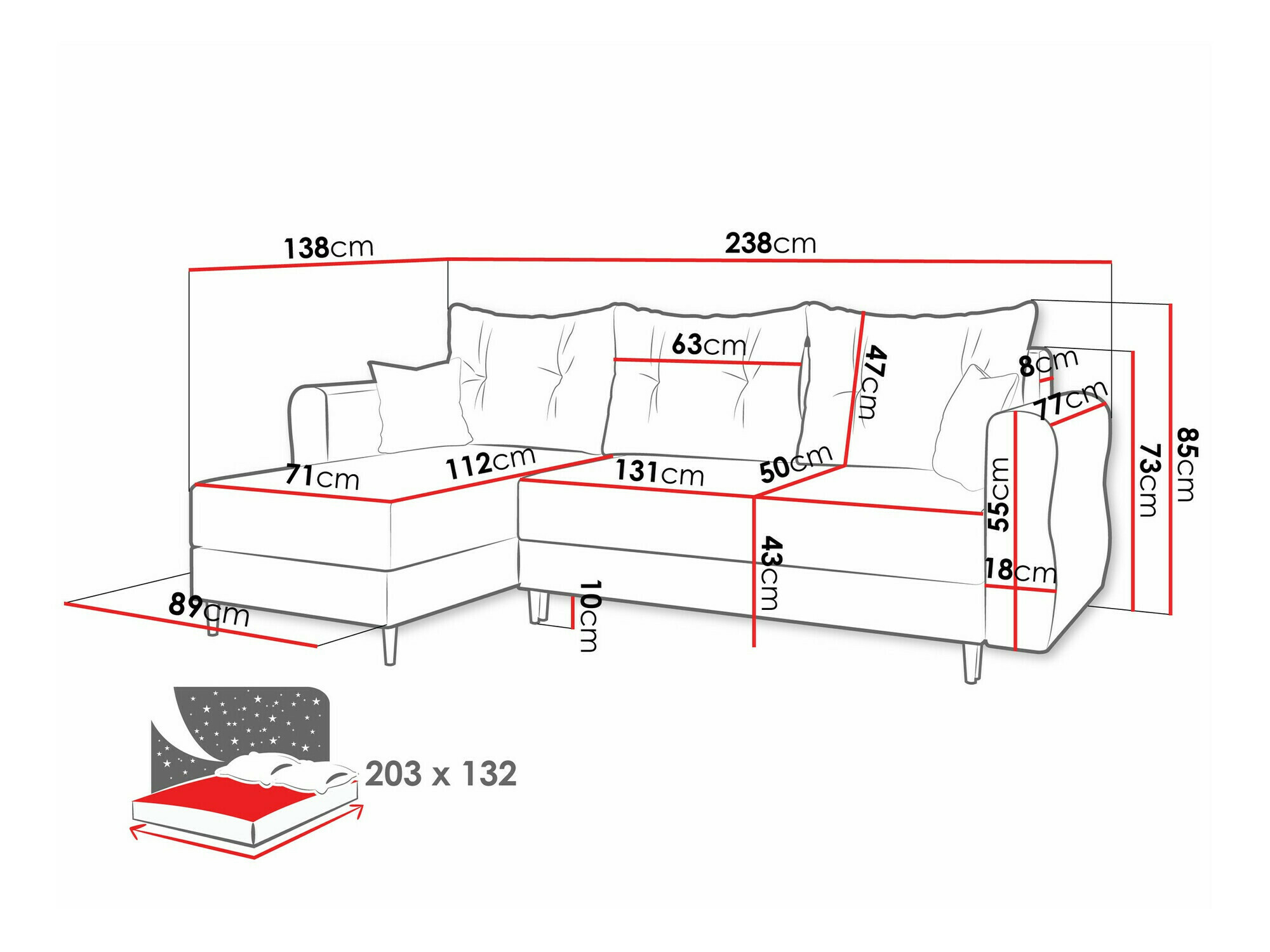 Sofá rinconero Veldala 102 (Manila 29)