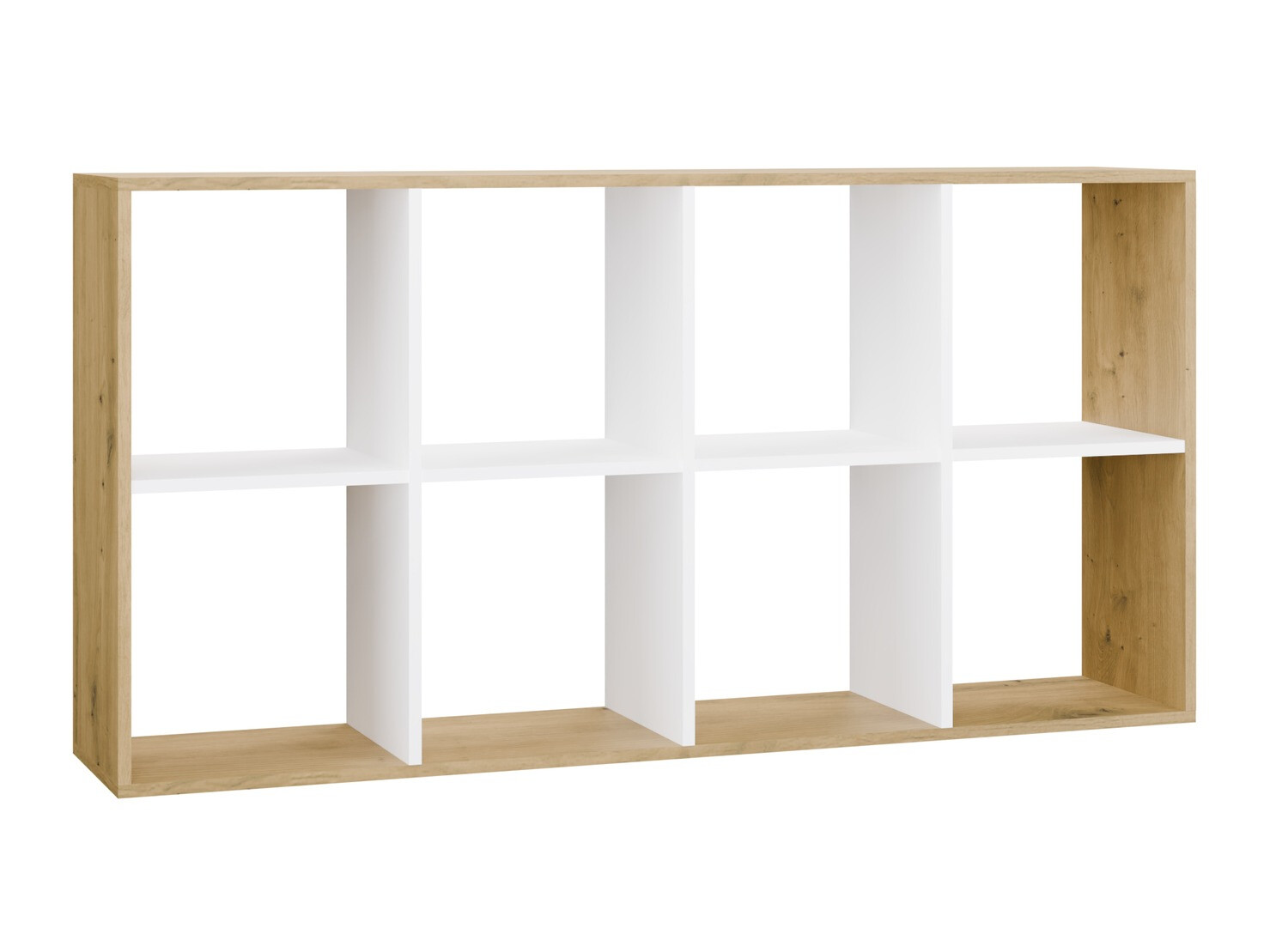 Estantería Mandeville 288 (Blanco + Roble Artisan)