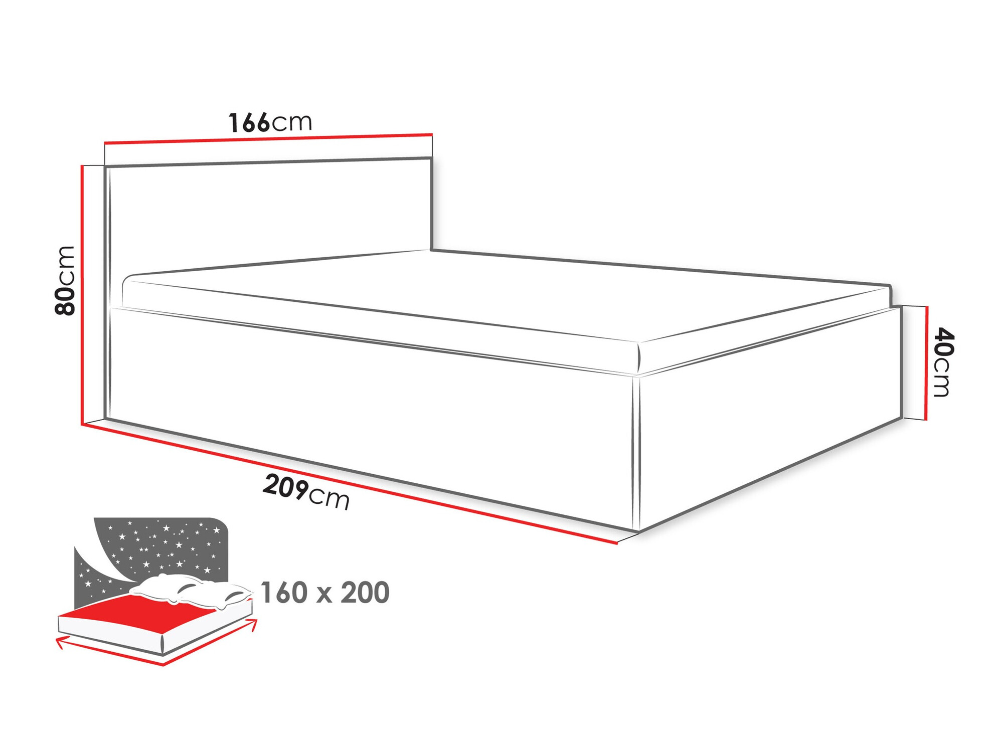 Cama Comfivo Larmire 115