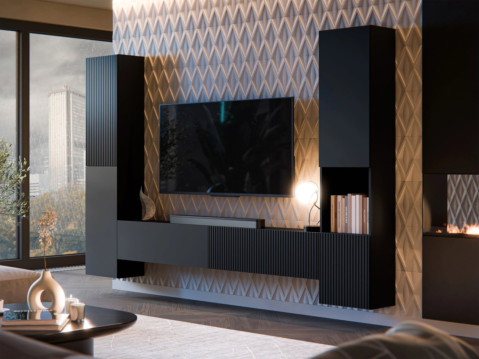 Estantería de pared Species (Negro)