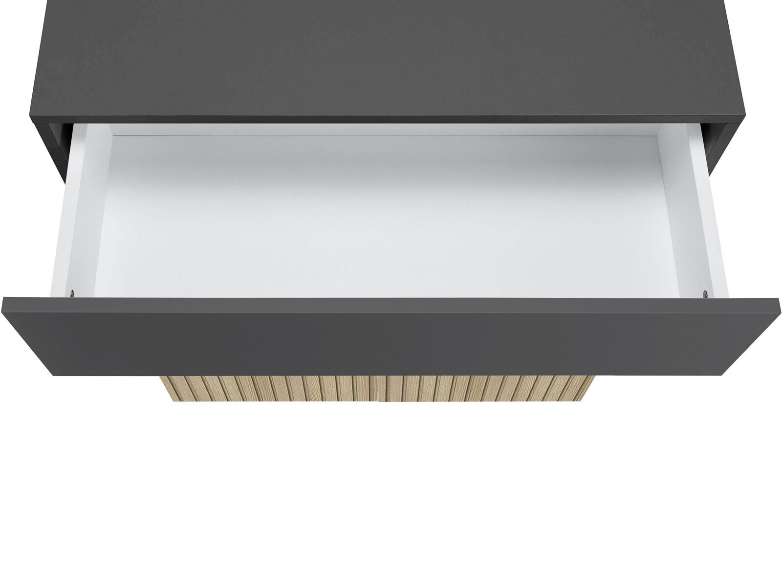 Armario de pie para baño Soncamu 101 (Antracita + Roble claro)