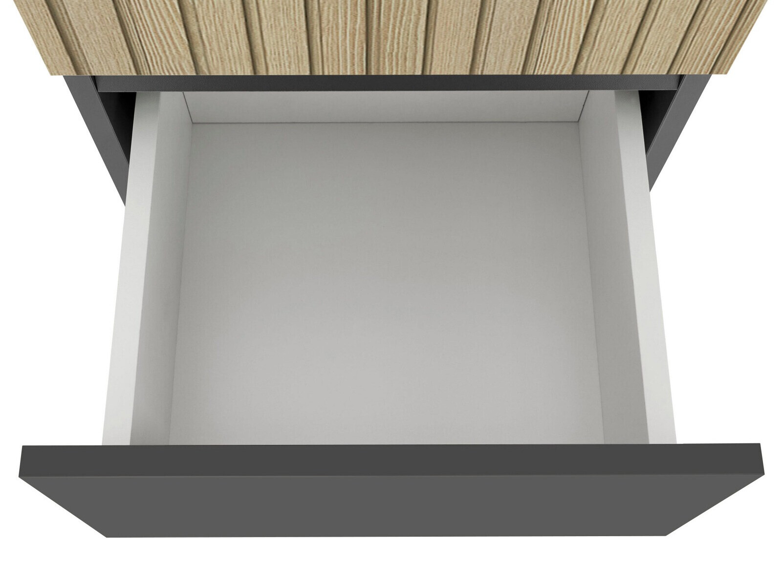 Armario de pie para baño Soncamu 102 (Antracita + Roble claro)