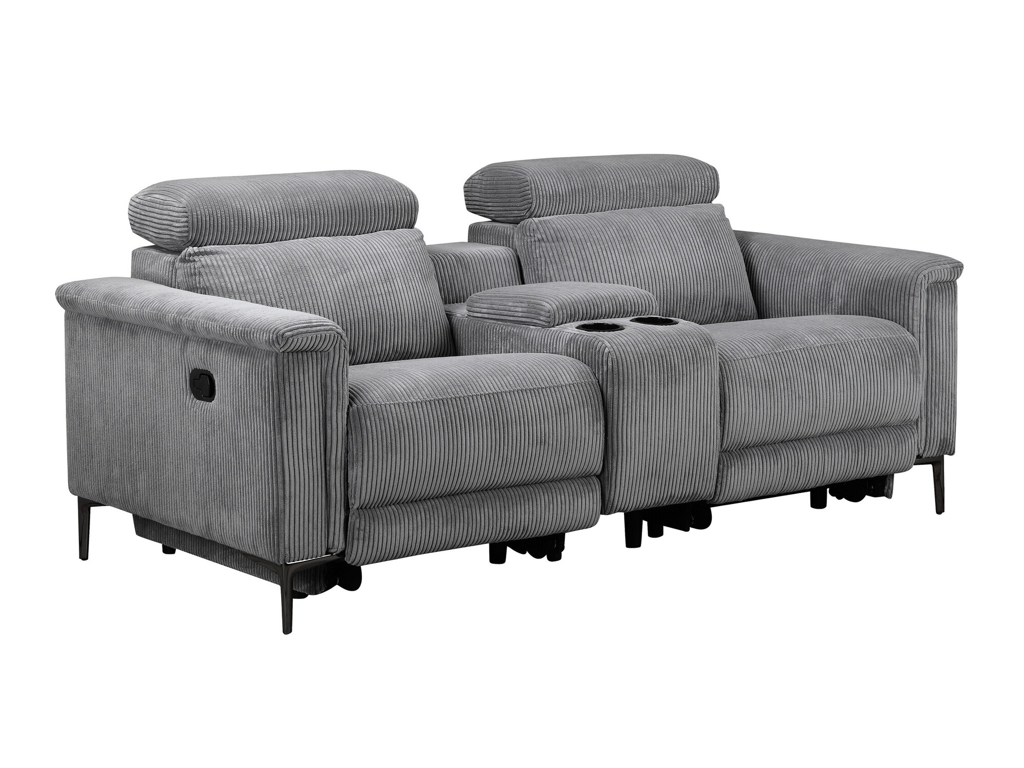 Sofá reclinable Denton 1467 (Gris)