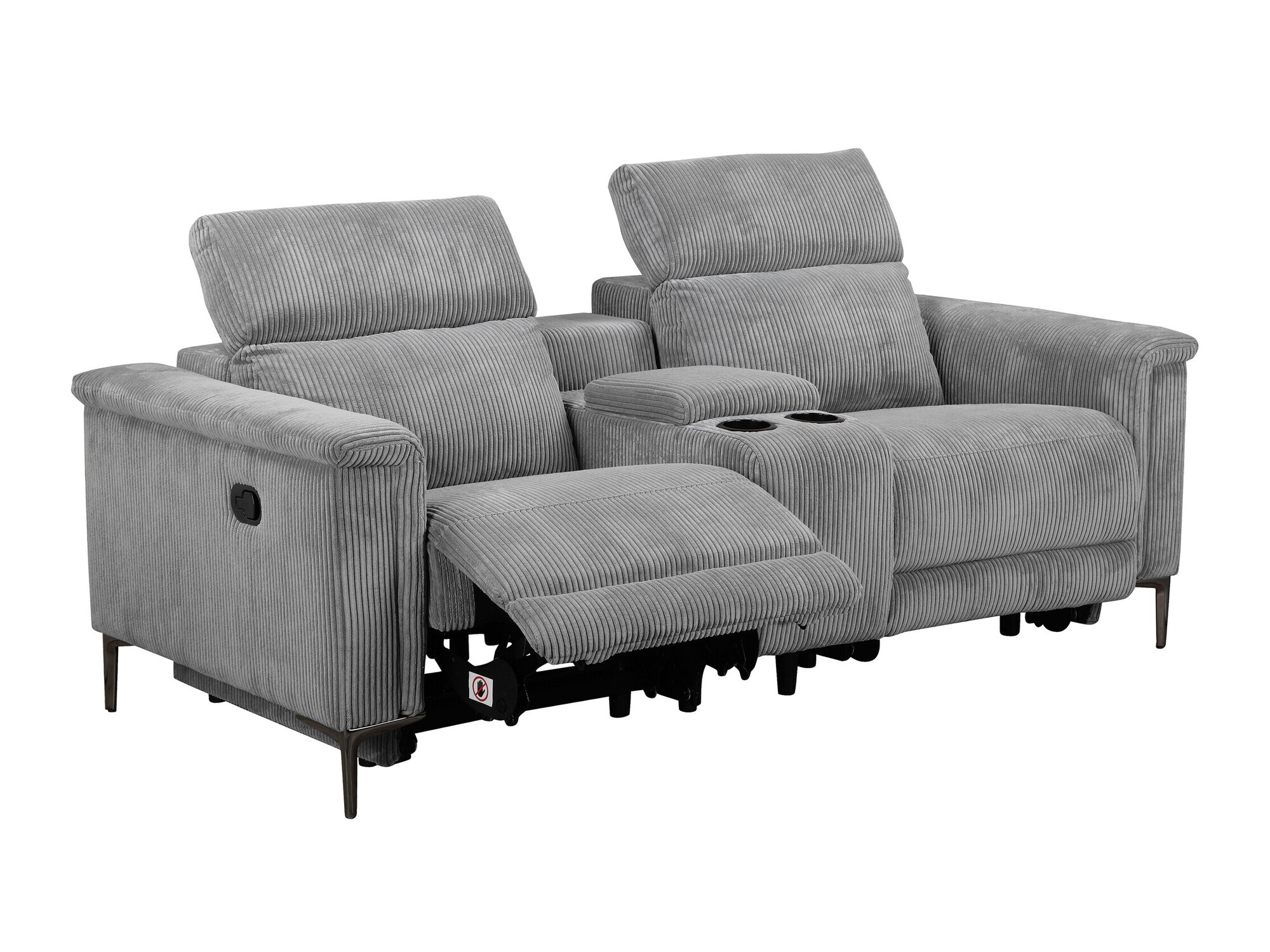 Sofá reclinable Denton 1467 (Gris)