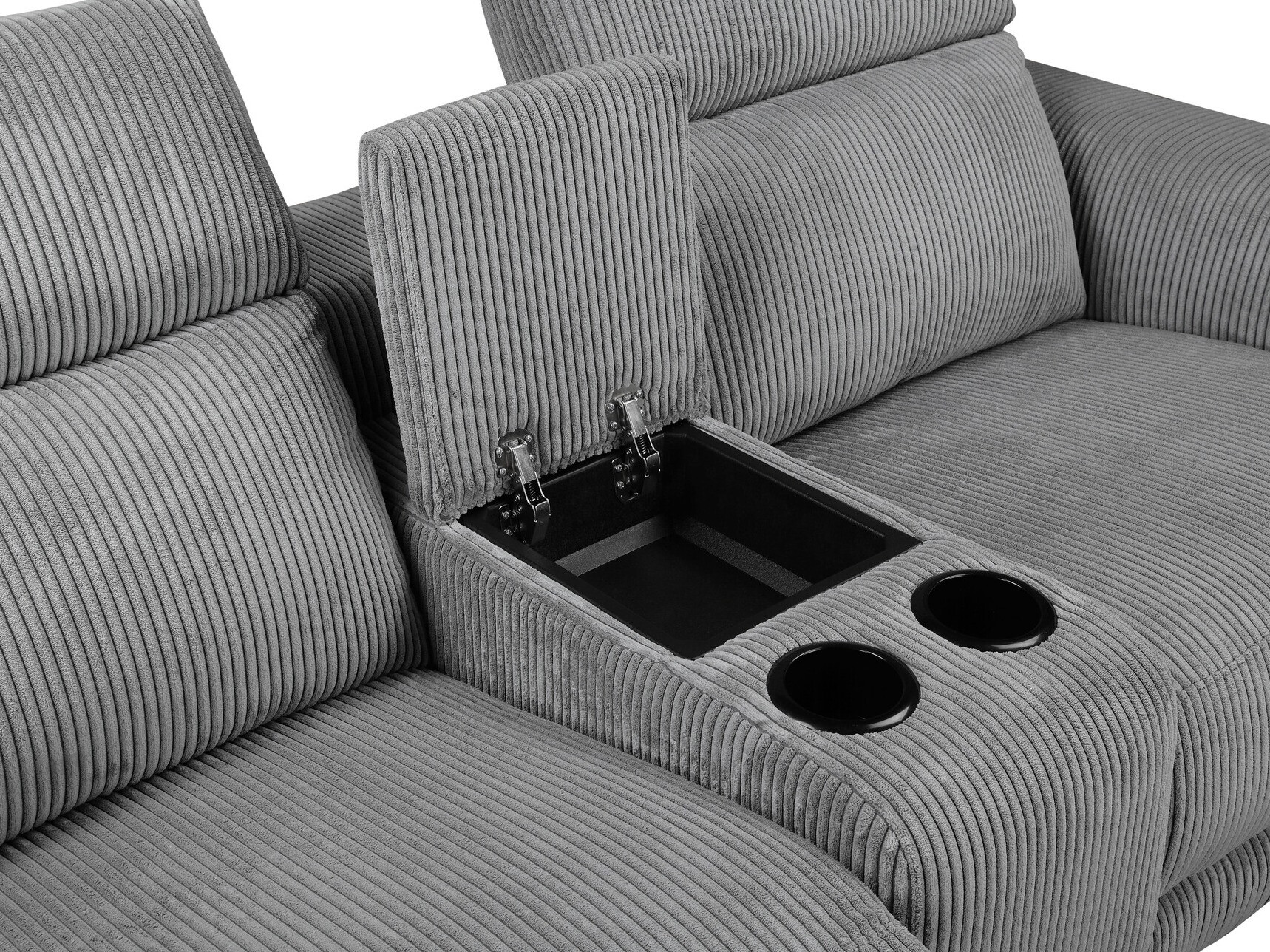 Sofá reclinable Denton 1467 (Gris)