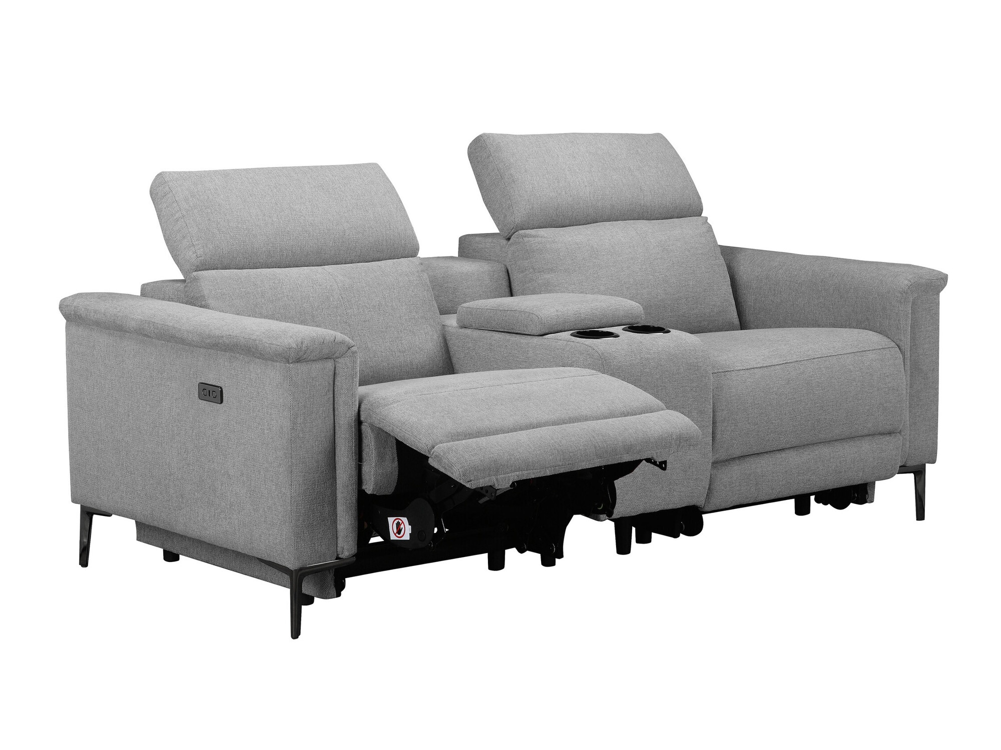 Sofá reclinable Denton 1468 (Gris)
